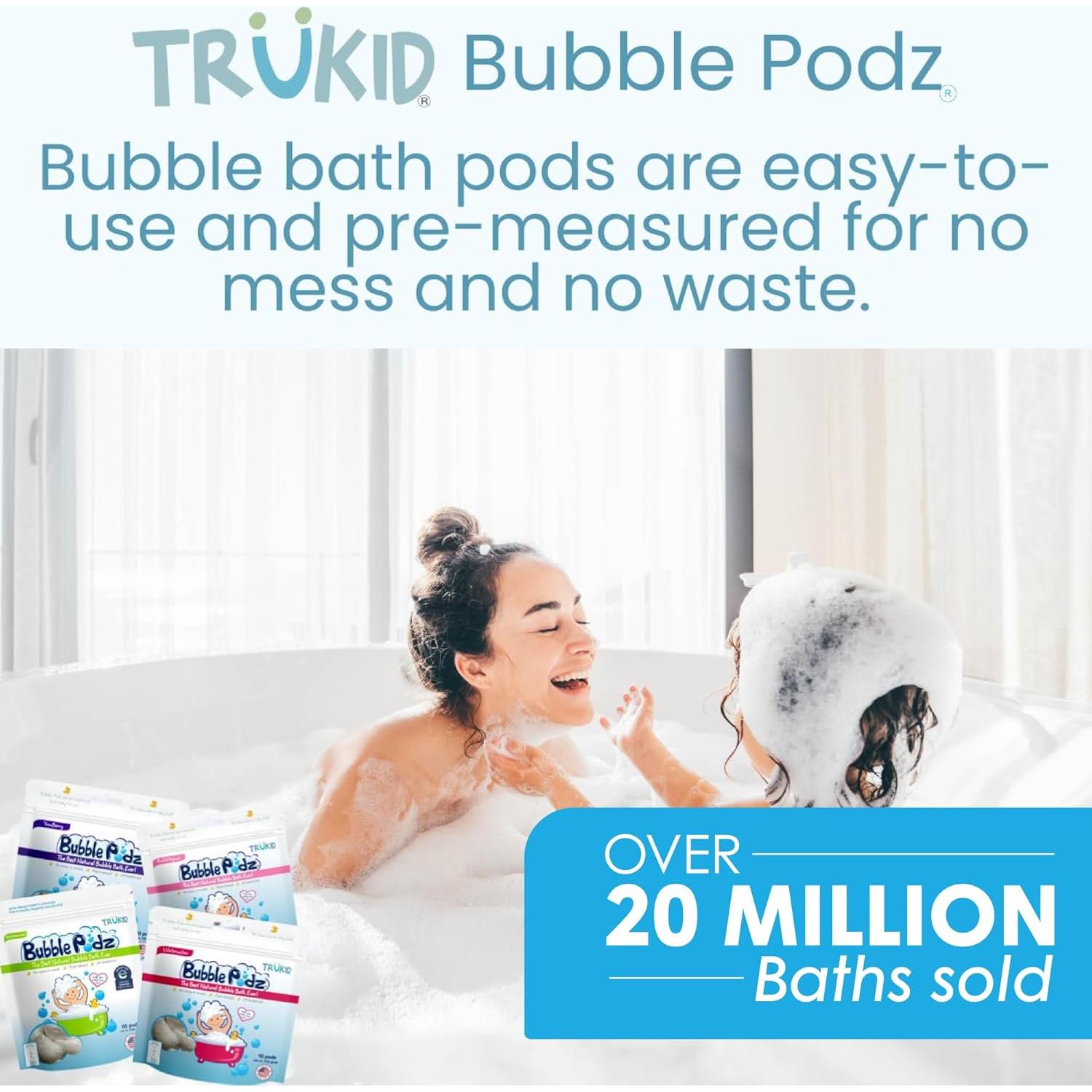 TruKid Bubble Podz Baño de Burbujas para Niños 10 Podz Chicle