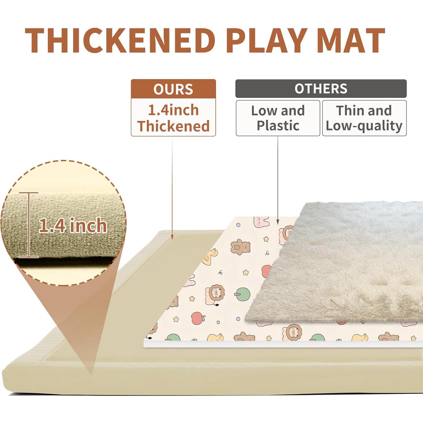 Alfombra de Juego para Bebés Relax 152x152 cm Acolchada