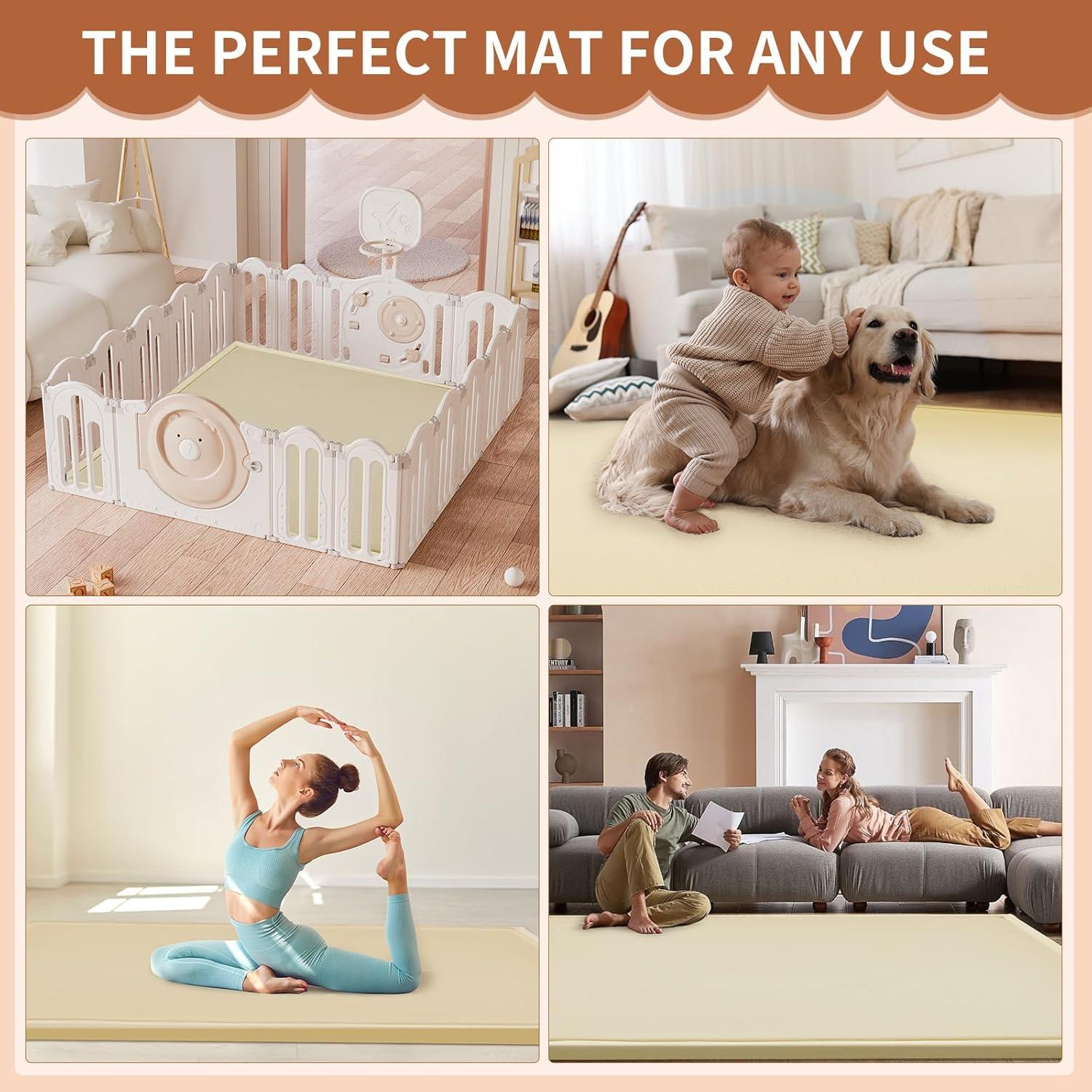 Alfombra de Juego para Bebés Relax 152x152 cm Acolchada