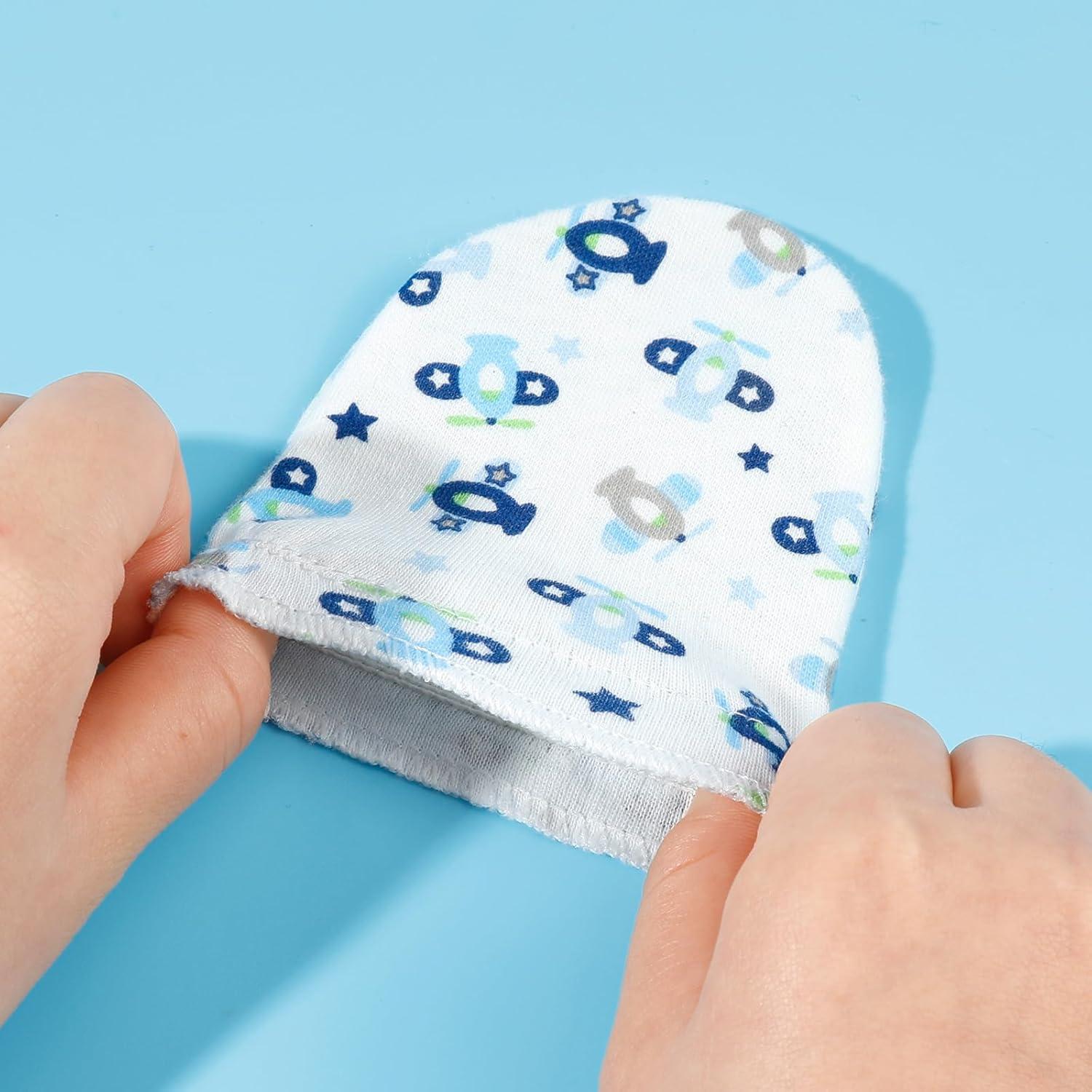 ONESING 32 Pares de Manoplas para Bebés 0-6 Meses Algodón