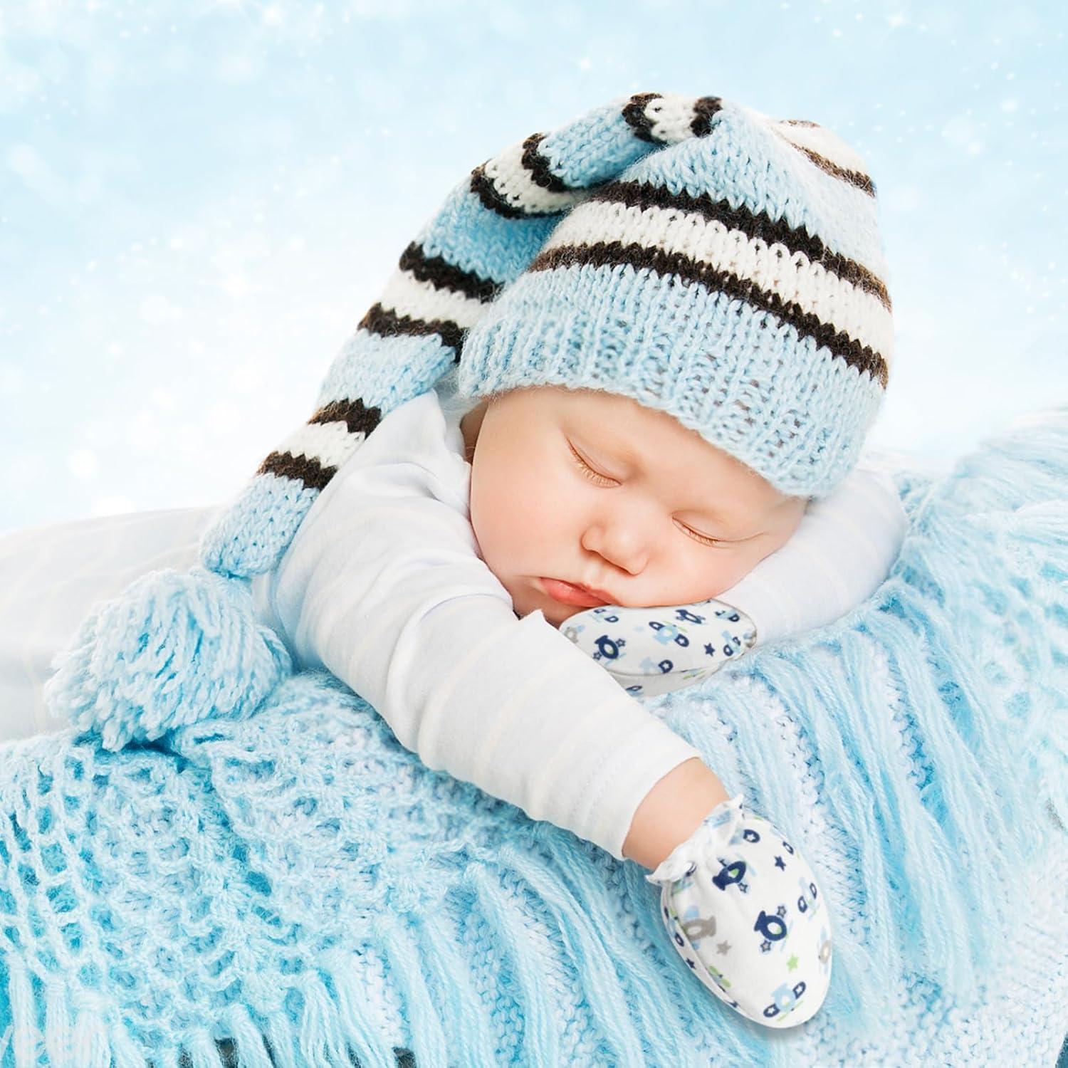 ONESING 32 Pares de Manoplas para Bebés 0-6 Meses Algodón