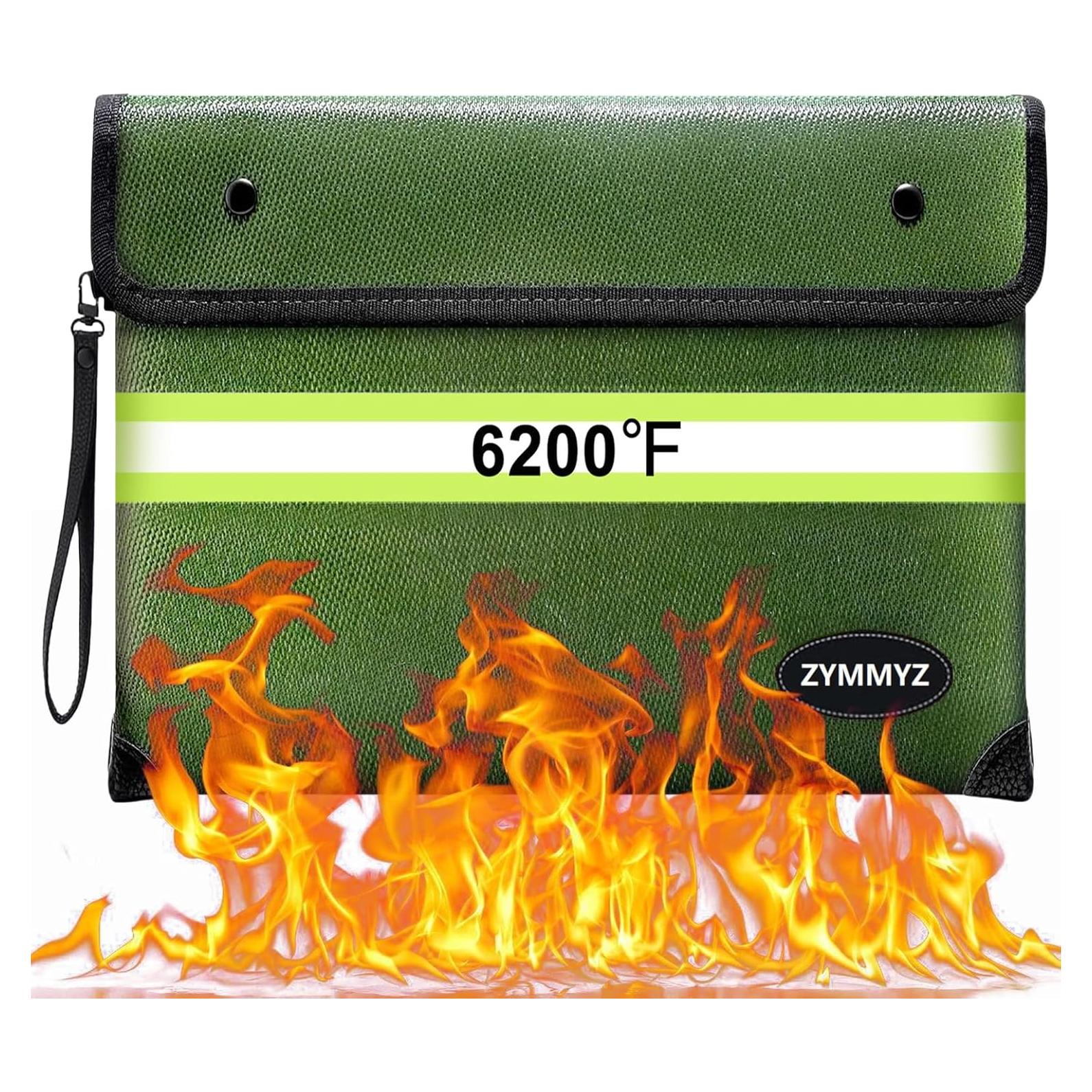 Bolsa a Prueba de Fuego ZYMMYZ 35.31x26.94cm Verde