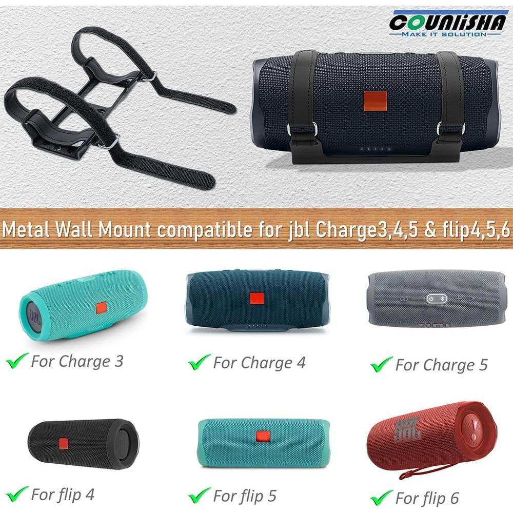 Soporte de Pared para Altavoces JBL Charge y Flip - Metal Ajustable