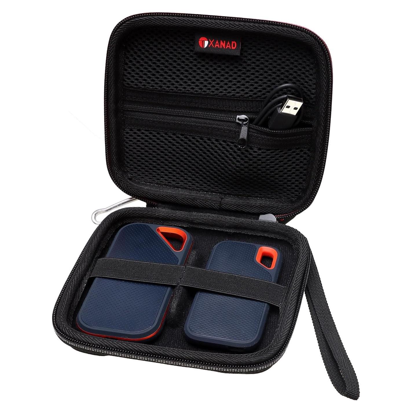 Funda Dura XANAD para SSD Sandisk Pro/Samsung T7 - Negro