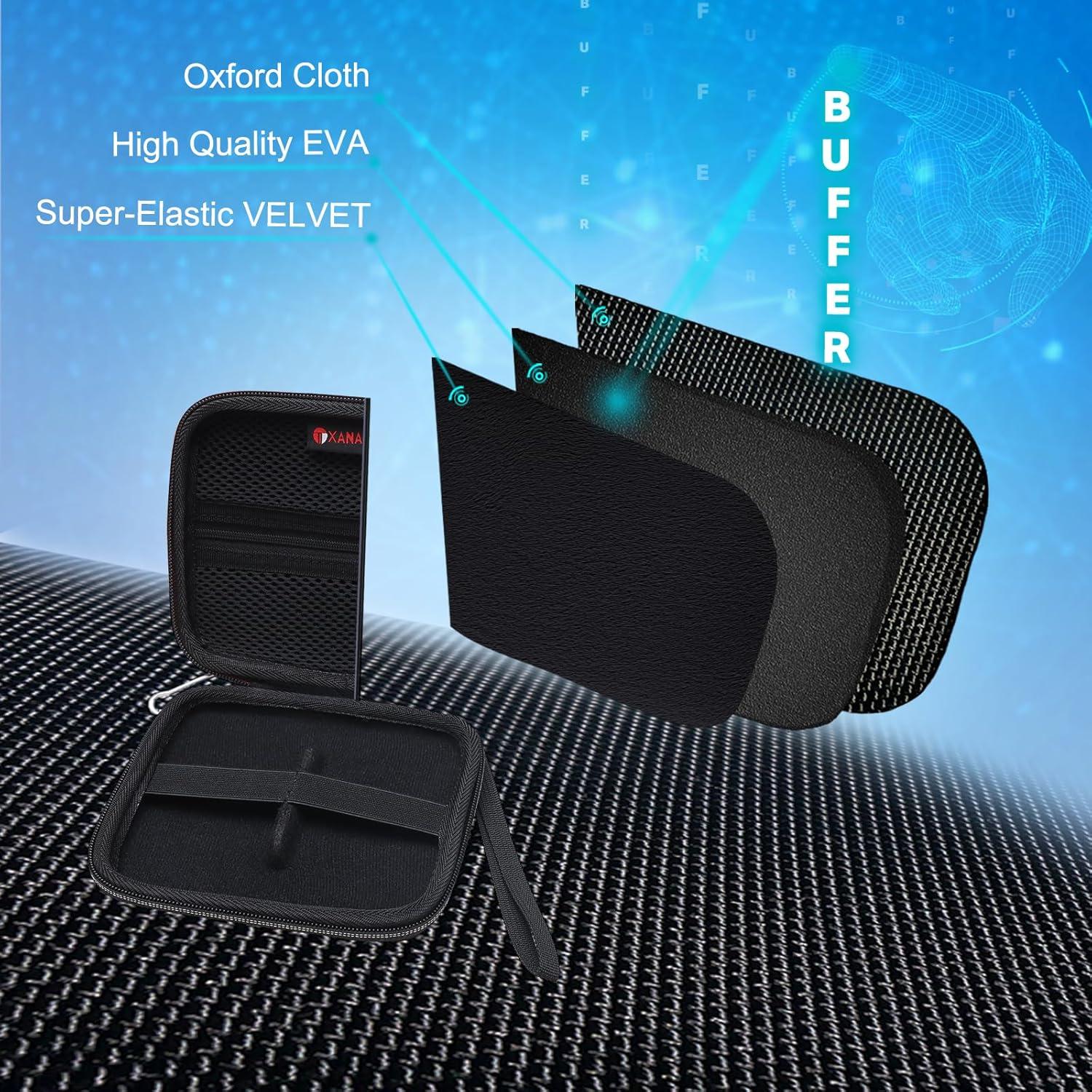 Funda Dura XANAD para SSD Sandisk Pro/Samsung T7 - Negro