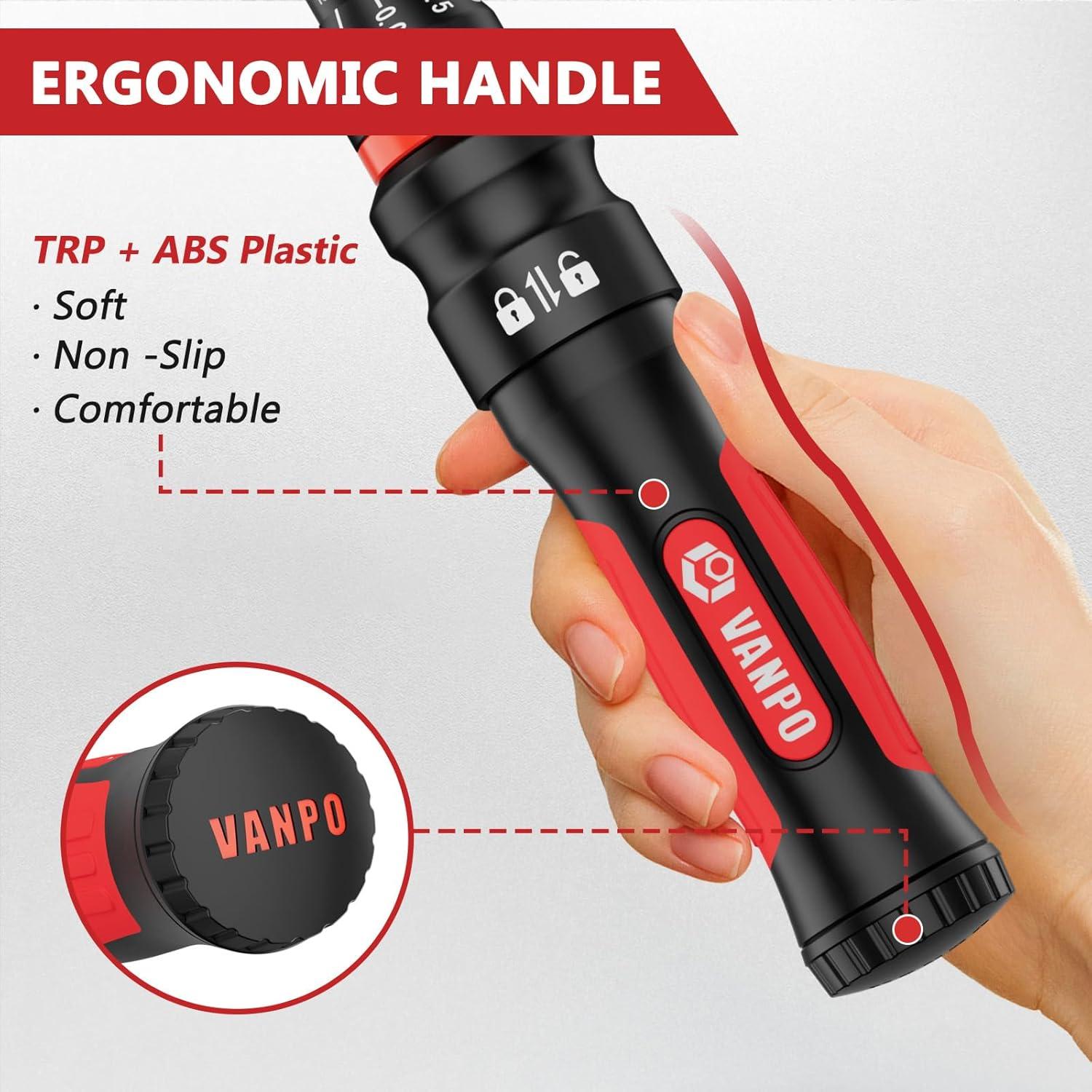 Llave de Torque VANPO 1/2" 10-170 ft-lb (13.6-230.5 Nm) Mecánica