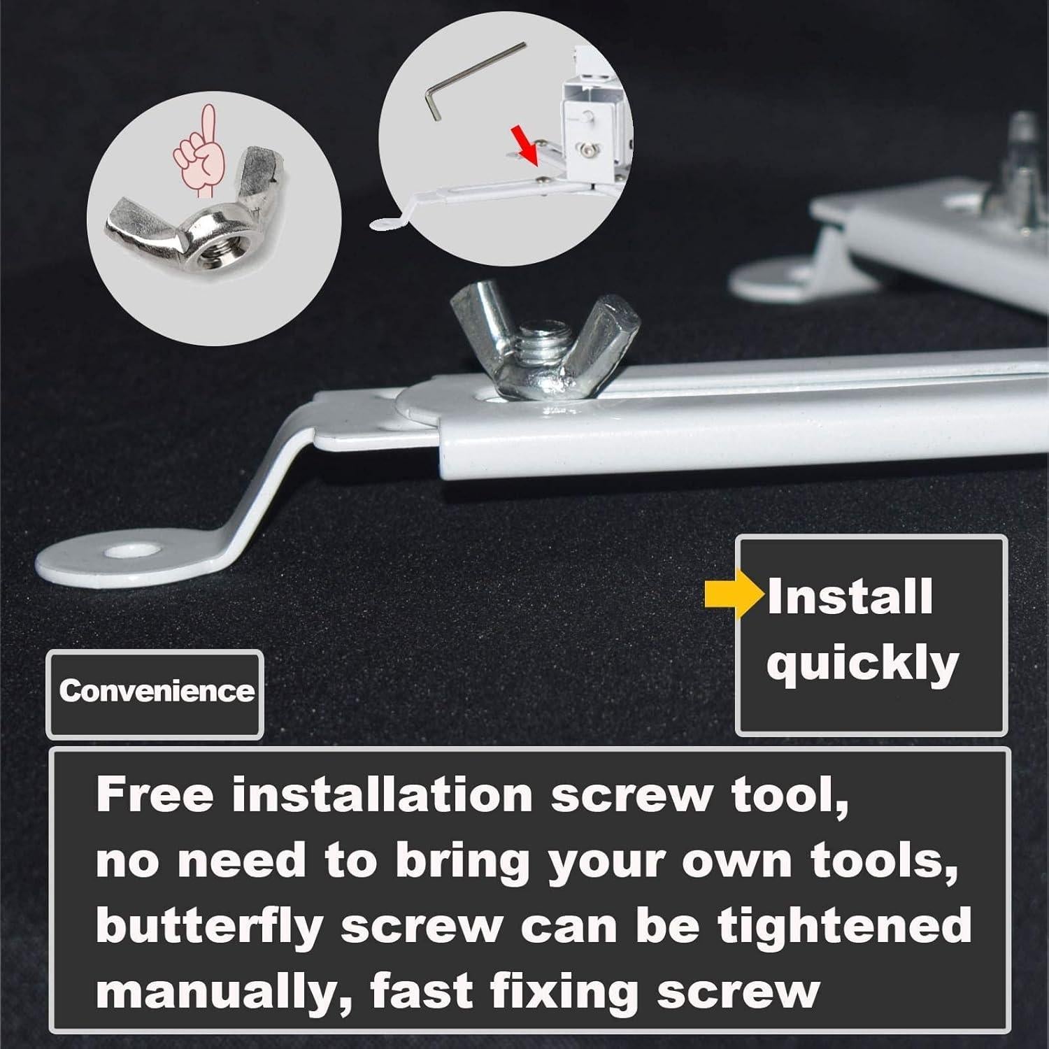 Soporte de Techo para Proyector Coret Blanco Ajustable 15 kg