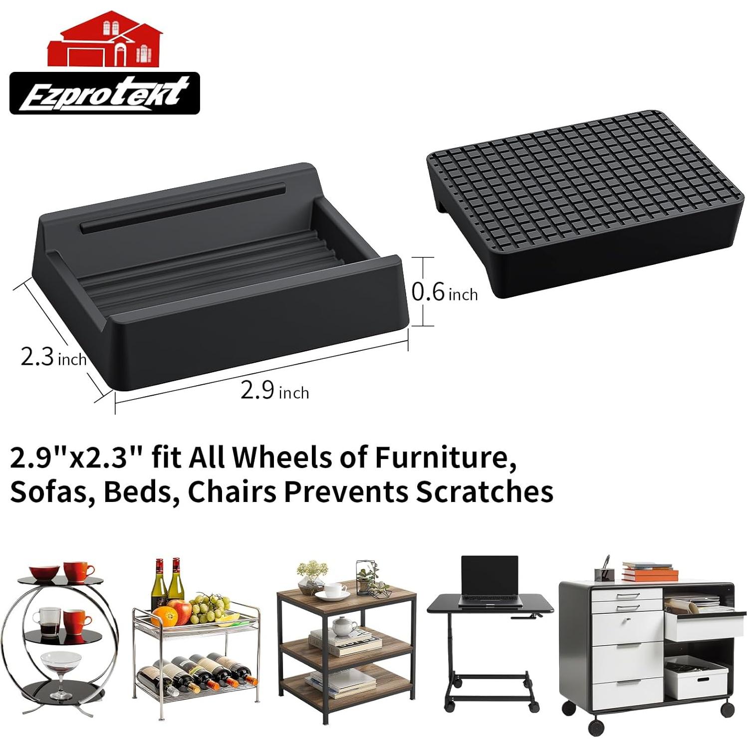 Copas Antideslizantes para Muebles Ezprotekt - 4 Pcs 73.7x58.4mm