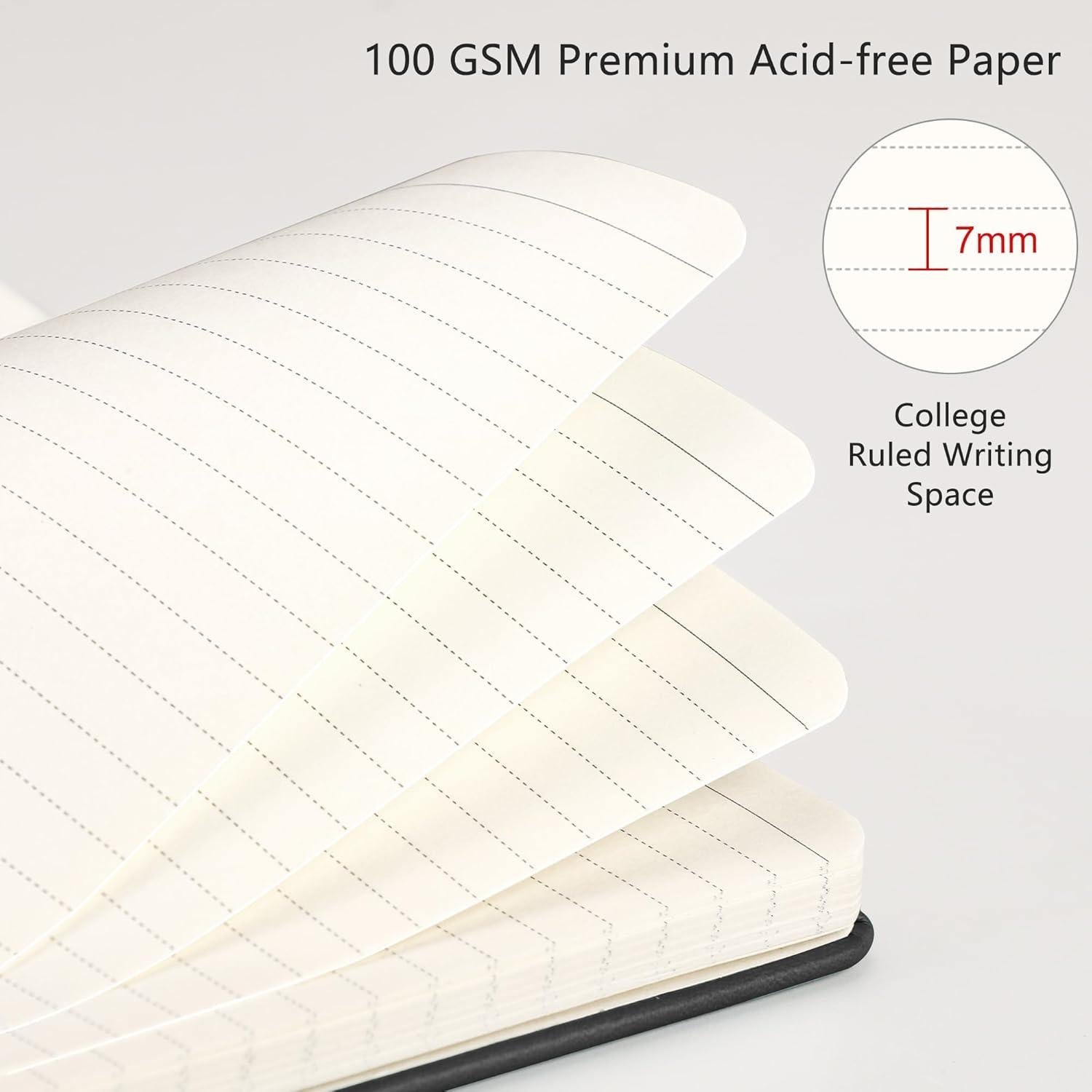 Cuaderno de Bolsillo RETTACY A6 2-Pack 320 Páginas Rayadas