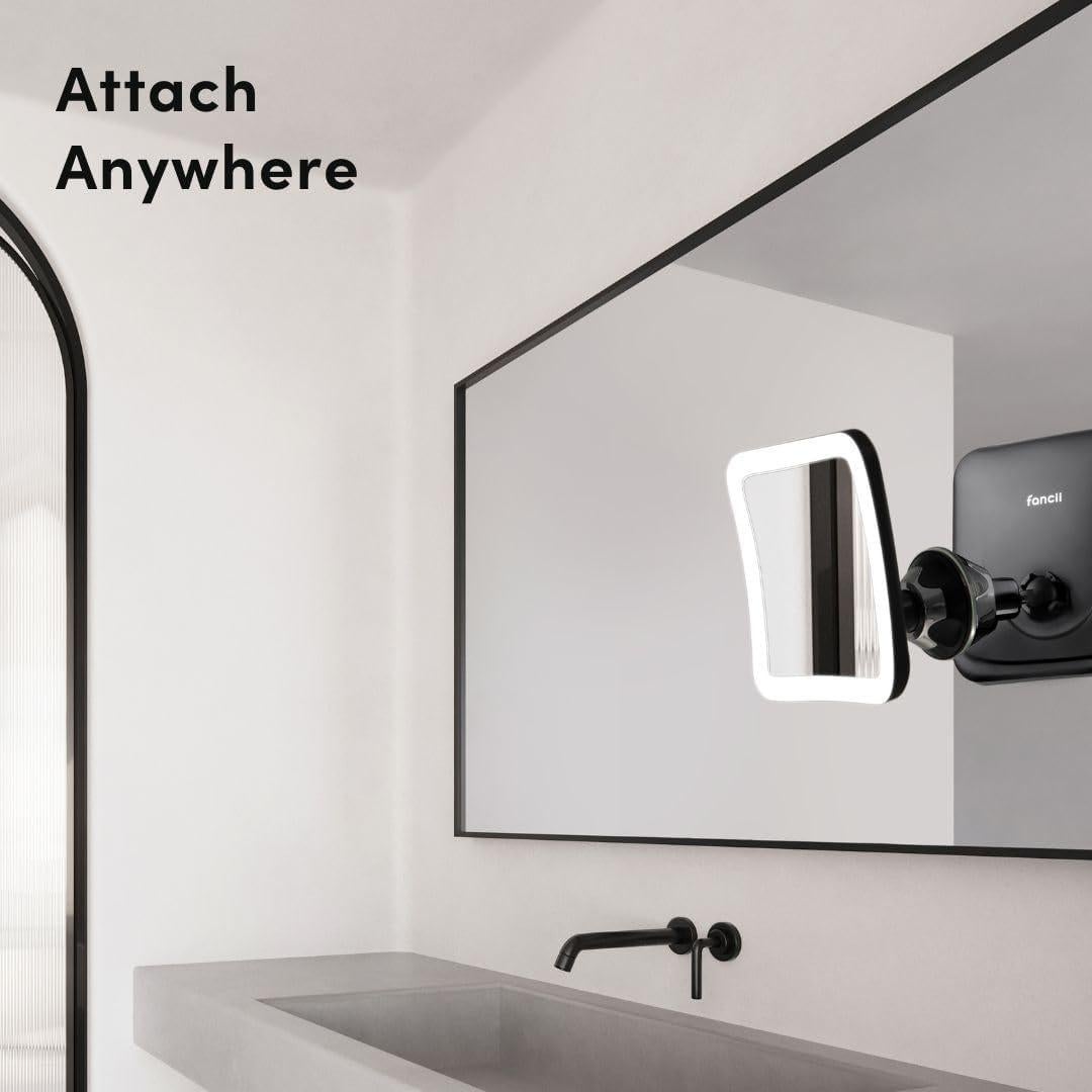 Espejo de Aumento Fancii 10x Recargable con Luz LED Táctil