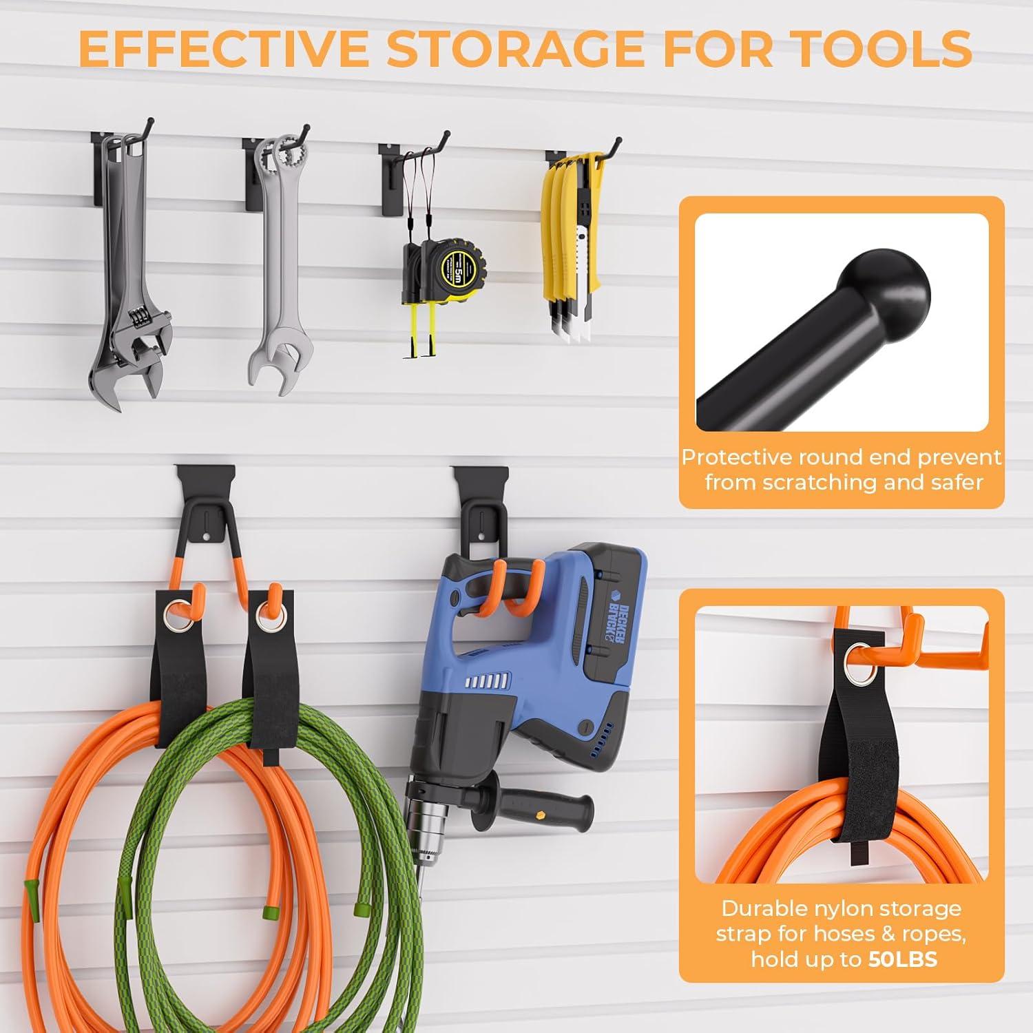 Kit de Accesorios para Slatwall INCLY 27PCS con Cestas y Ganchos