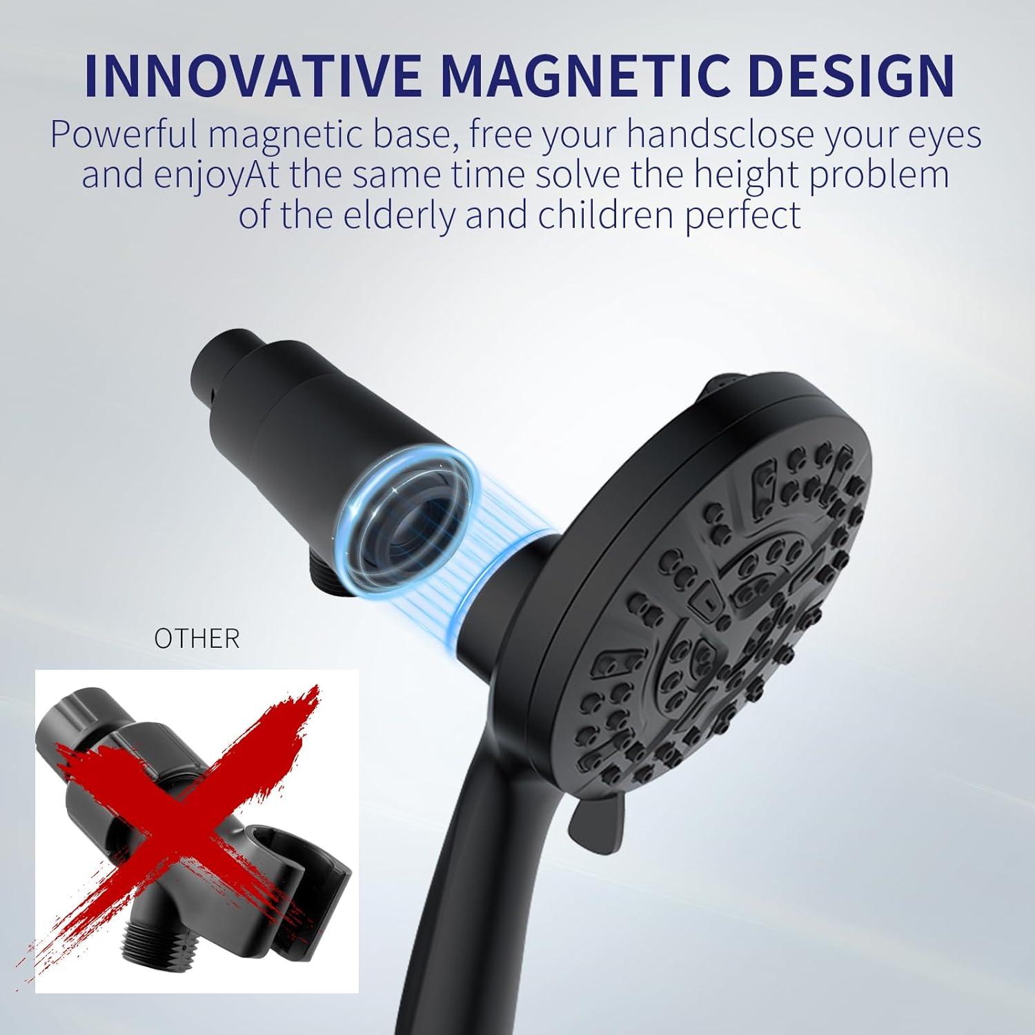 Cabezal de Ducha Filtrado Fyhib - 10 Modos, Alta Presión, 152.4 cm