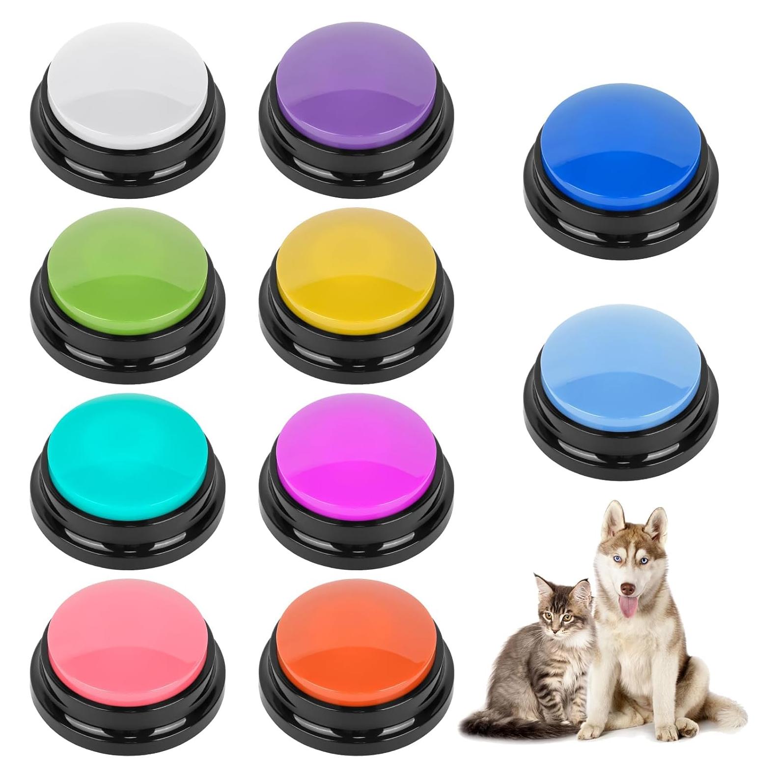 10 Botones de Grabación de Voz para Entrenamiento de Mascotas