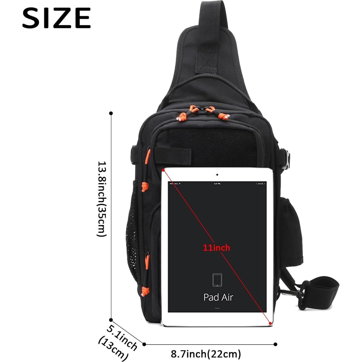 Mochila de Pesca Aocmpxs 12L Impermeable con Parche EE. UU.