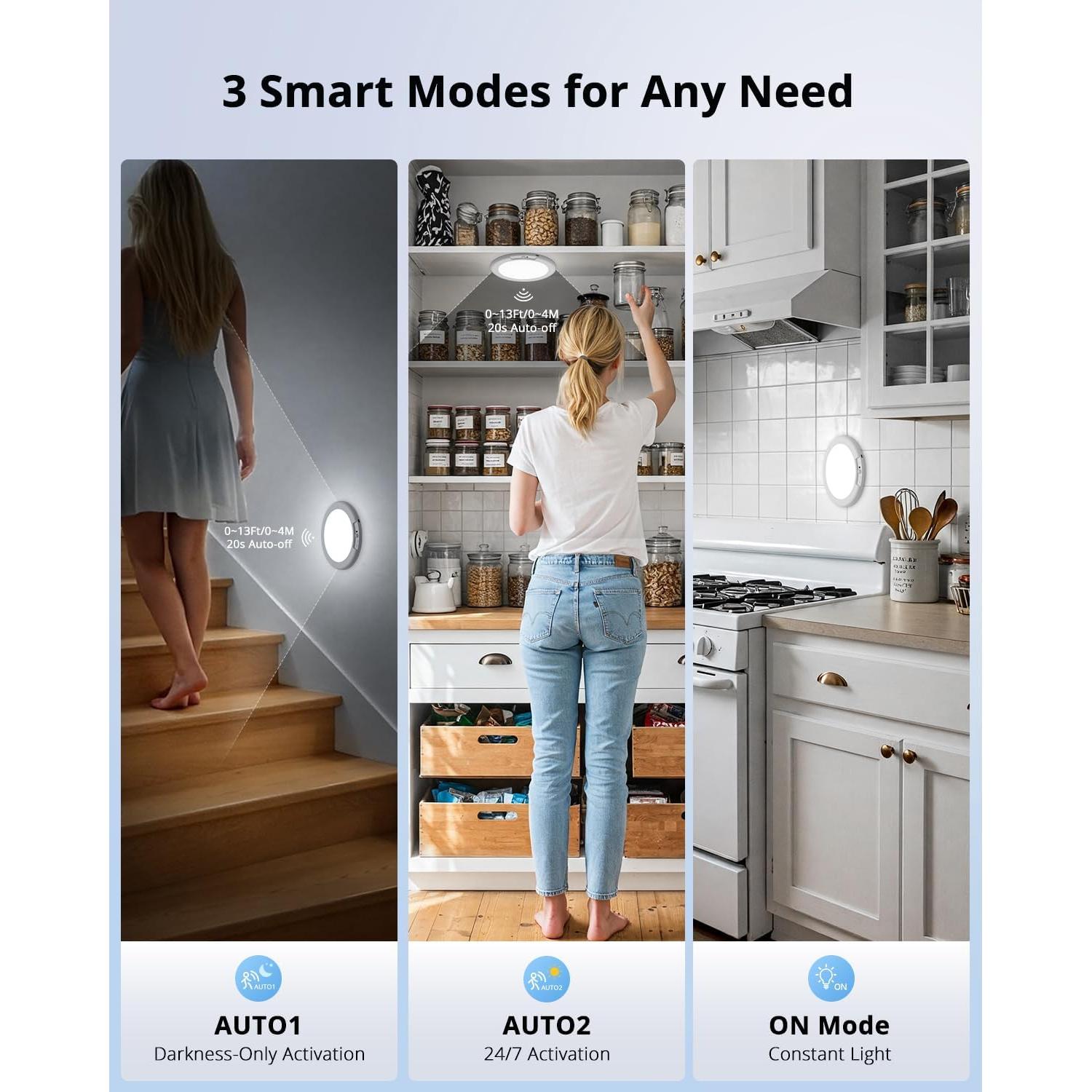 Luz de Ducha LED Recargable Combuh B5 19 cm 3 Colores