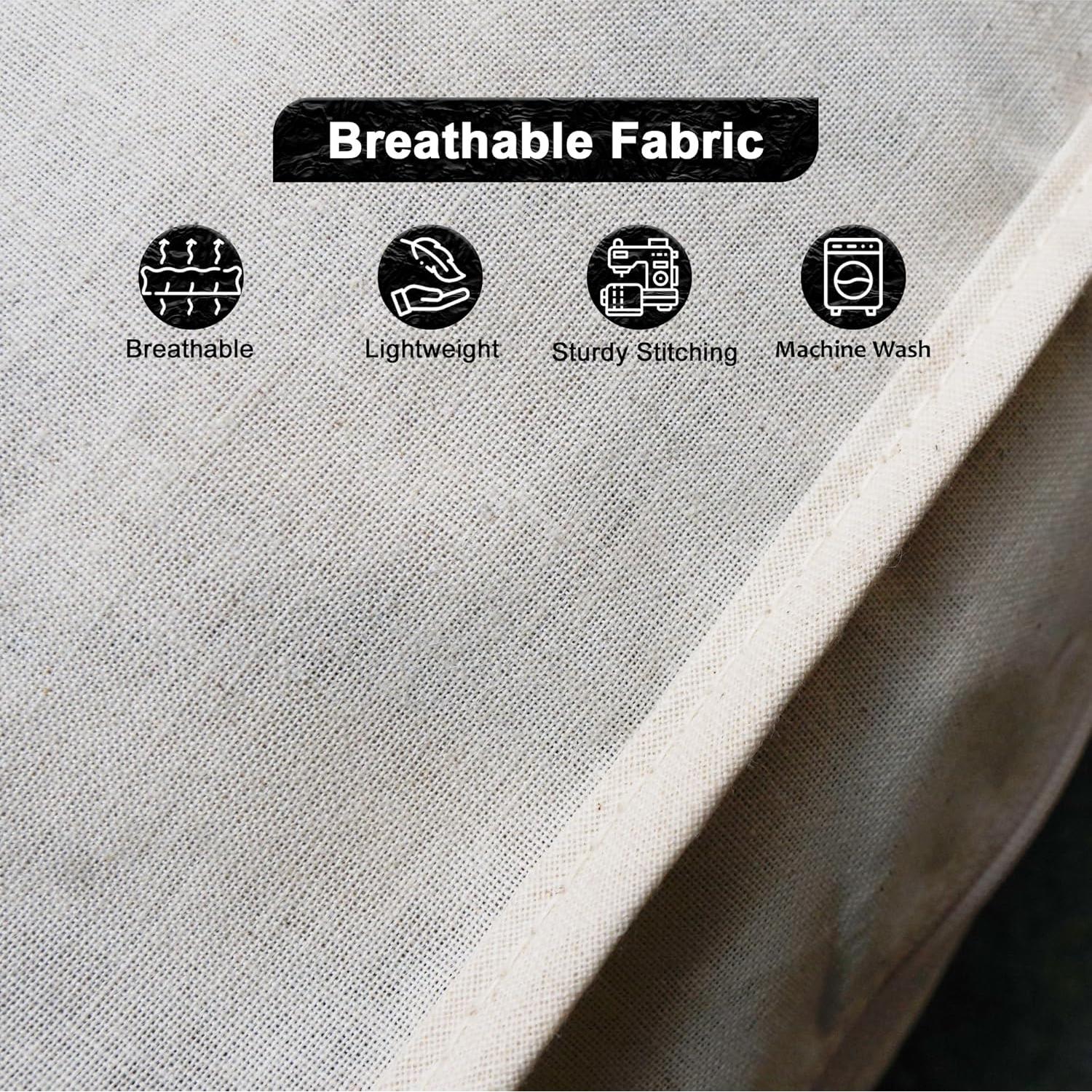 Bolsa de Ropa 100% Algodón Natural 157.48x60.96 cm