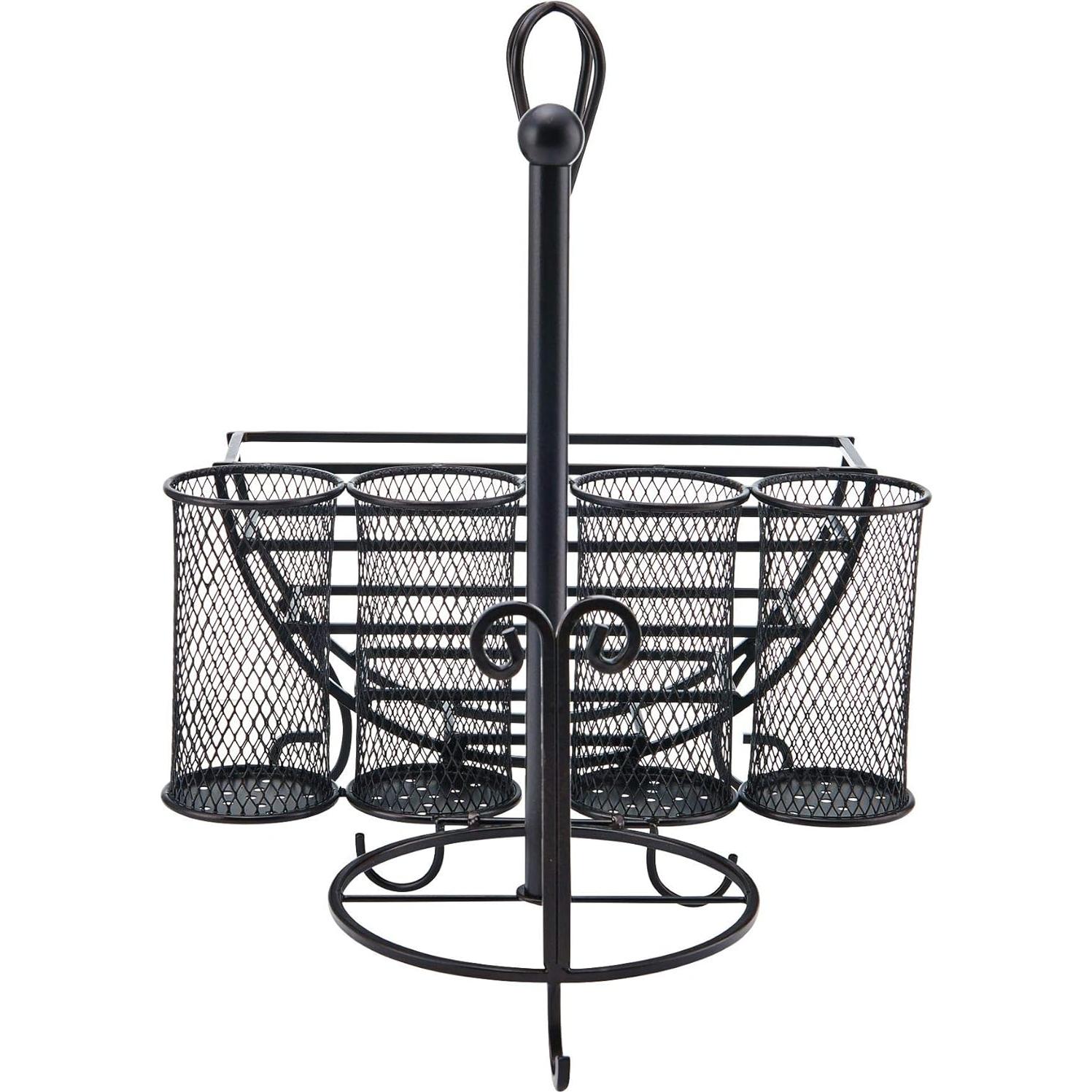 Caddy de Almacenamiento Gourmet Basics by Mikasa Avilla Negro