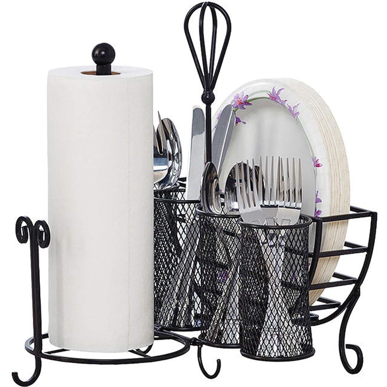 Caddy de Almacenamiento Gourmet Basics by Mikasa Avilla Negro