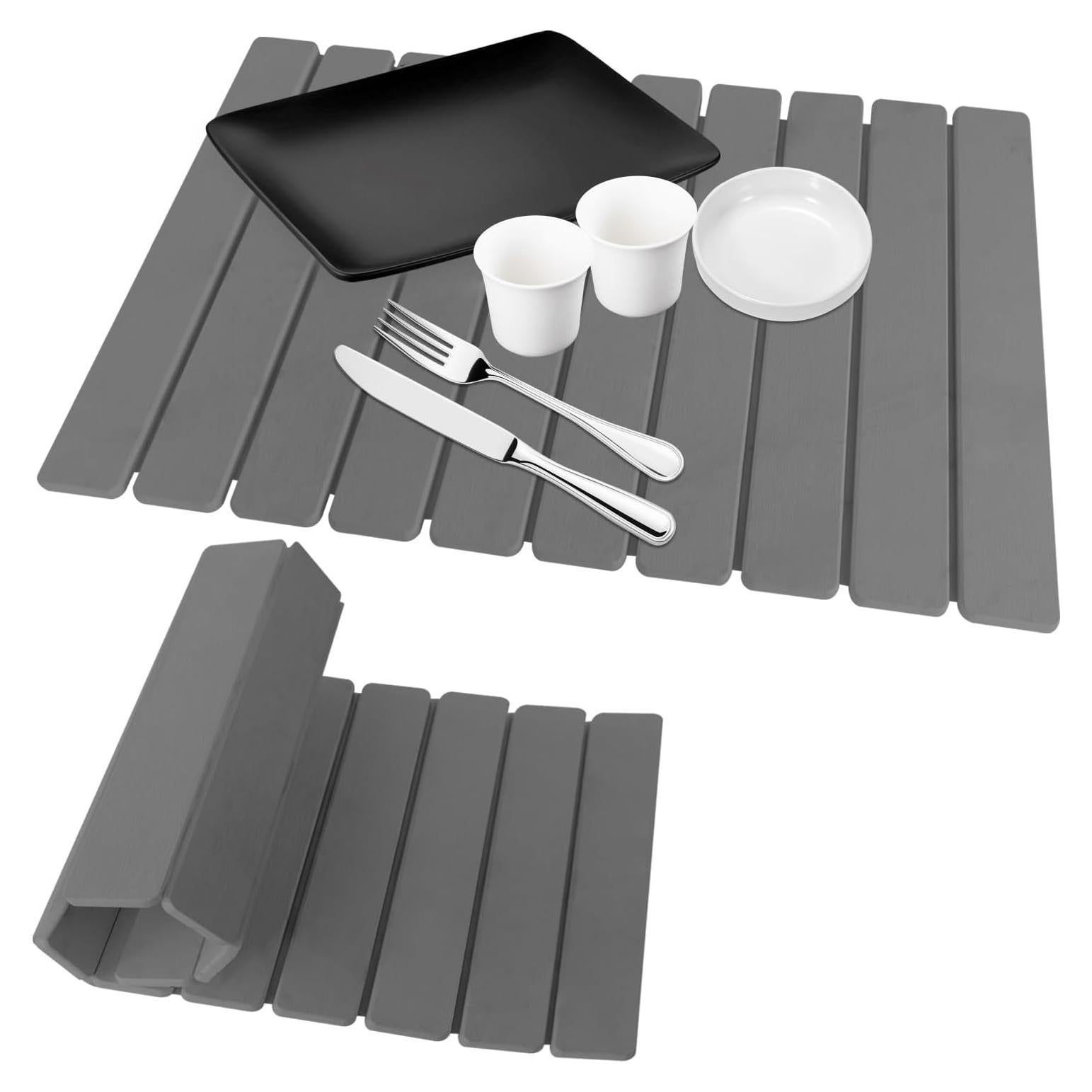 Alfombrilla de Secado de Piedra Hopegiver 60x39 cm Gris Oscuro