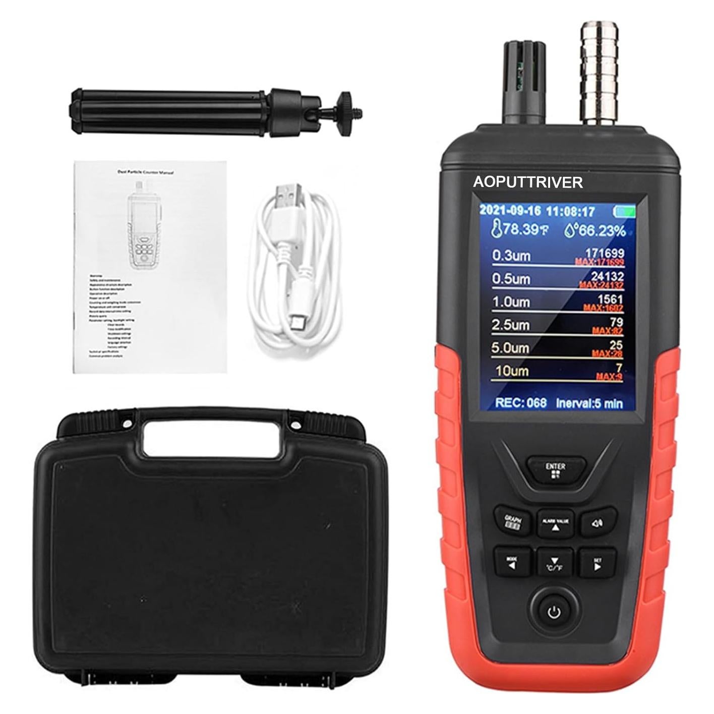 Contador de Partículas AOPUTTRIVER TC-8200 PM2.5 1000µg/m³