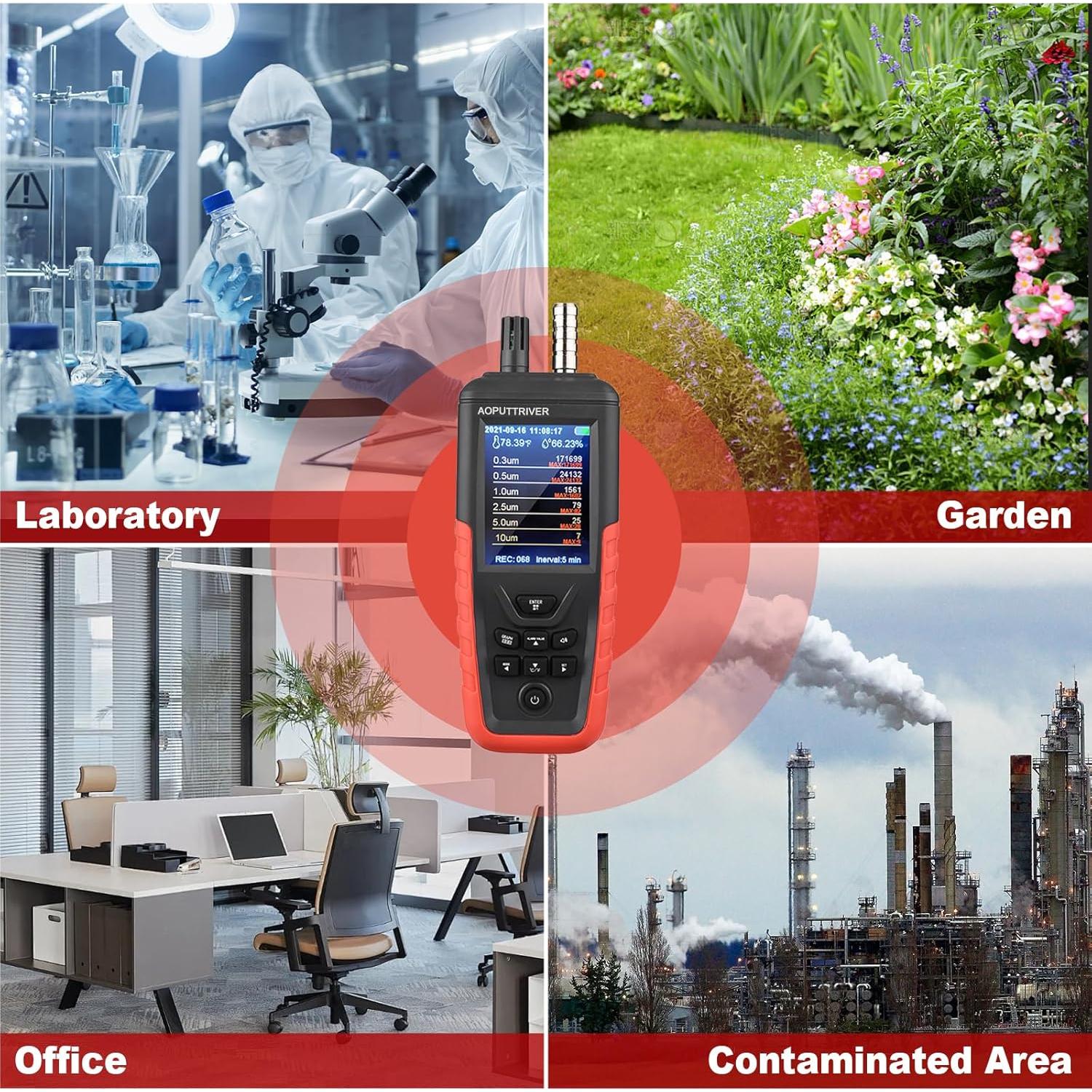 Contador de Partículas AOPUTTRIVER TC-8200 PM2.5 1000µg/m³