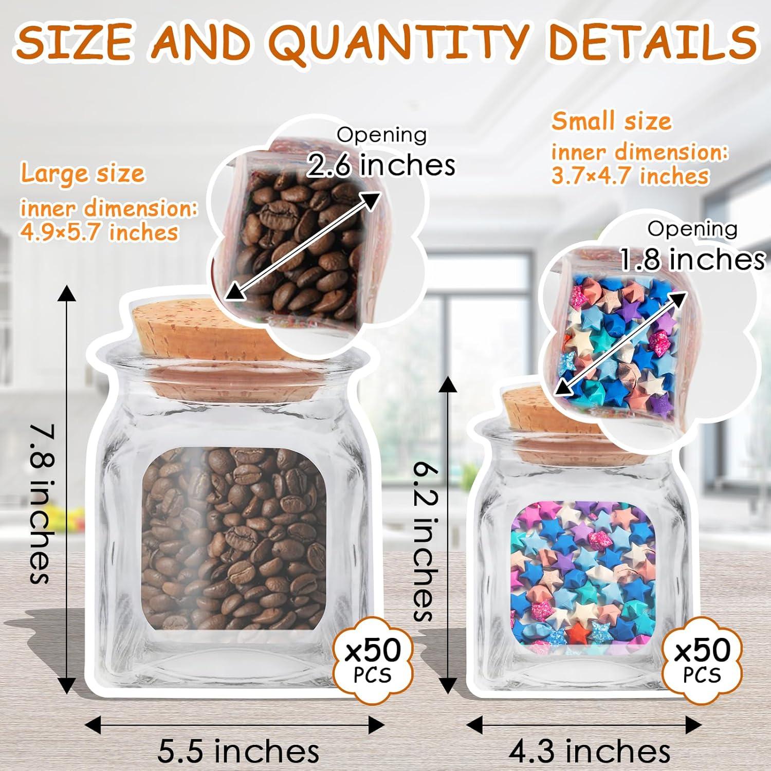 Bolsas de Tarro de Conserva Reutilizables Weiwei - 100 Piezas