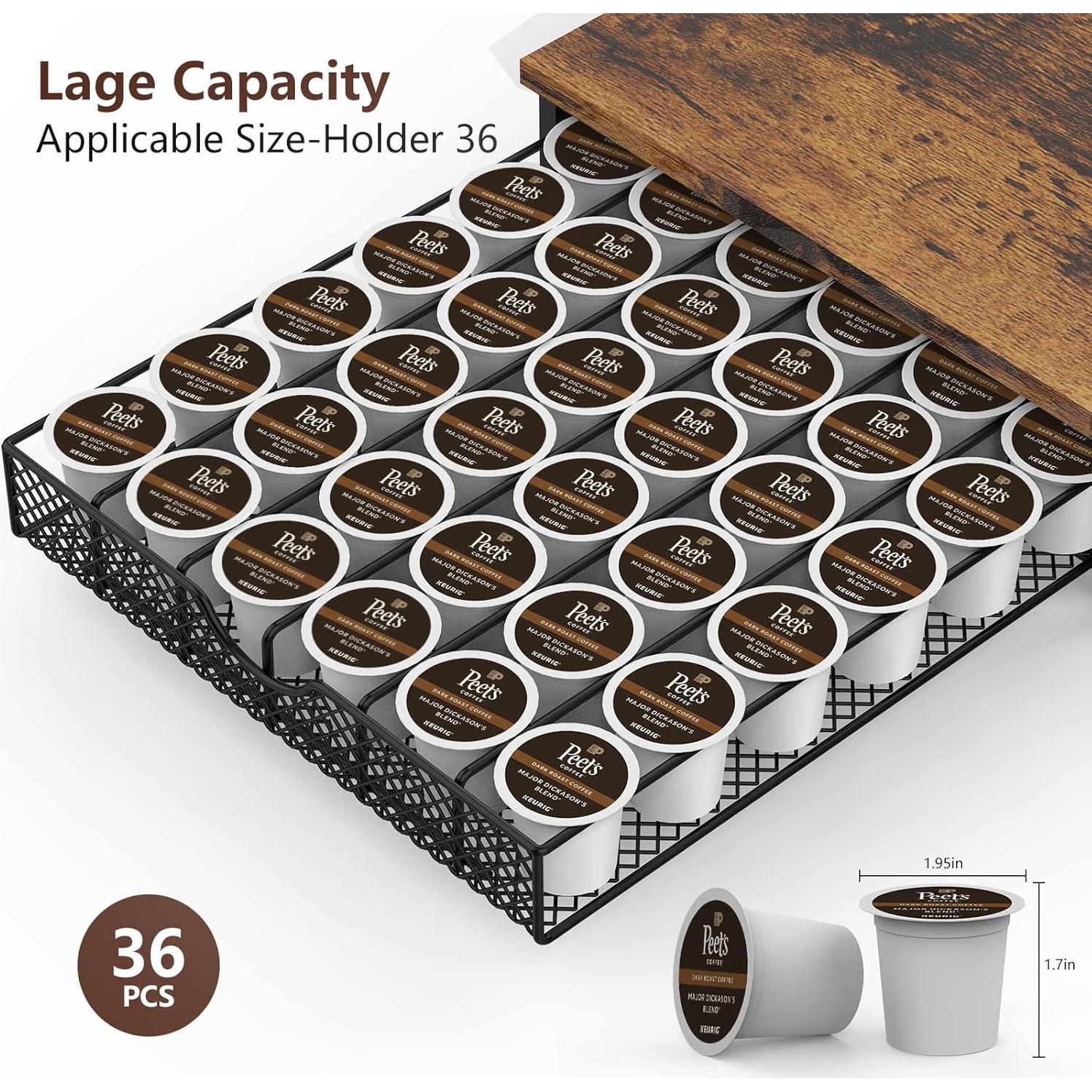 Organizador de Cajones para Cápsulas de Café CADUKE 36 Capacidad