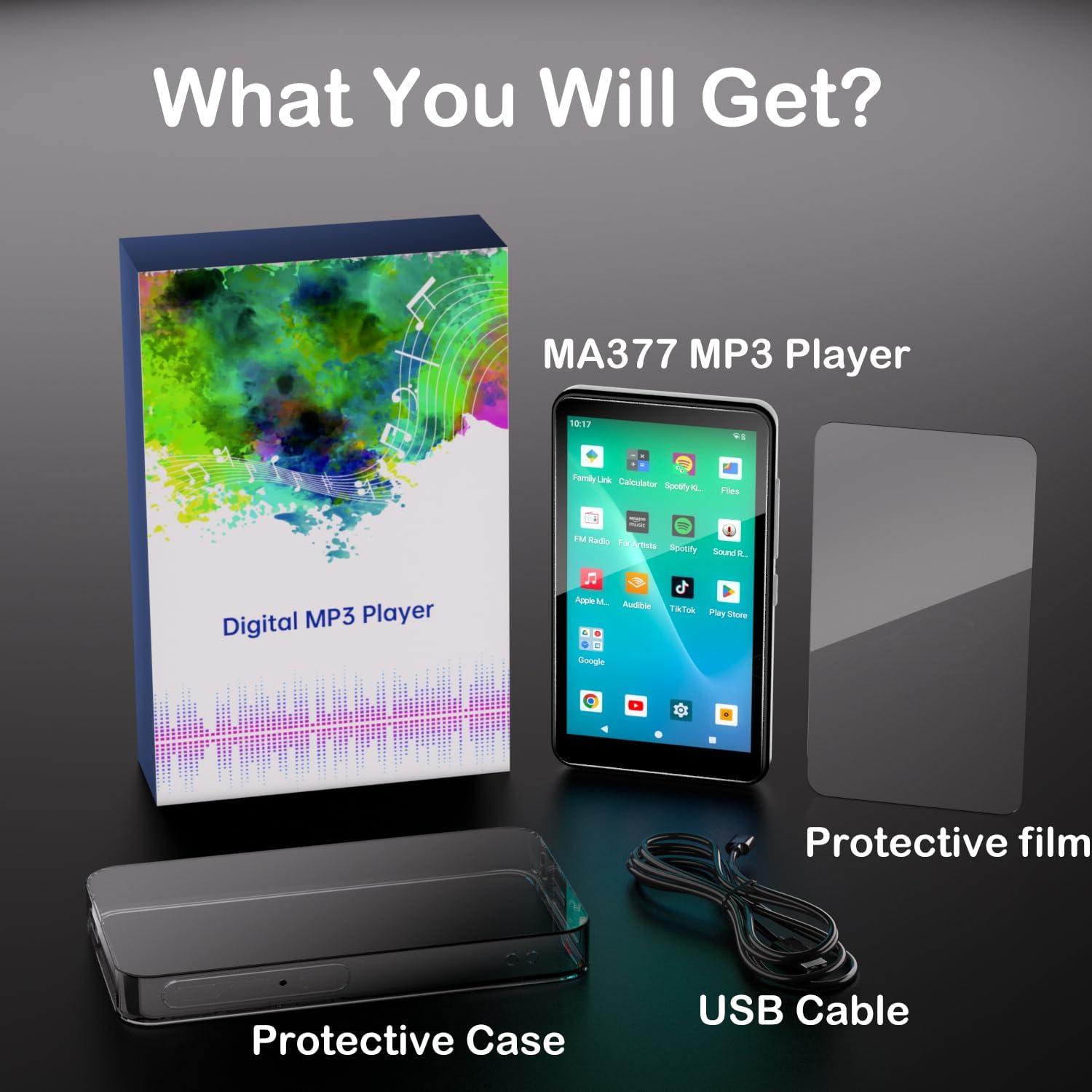 Reproductor MP3 DGTenk 96GB Android 9 Bluetooth 4" Control Parental