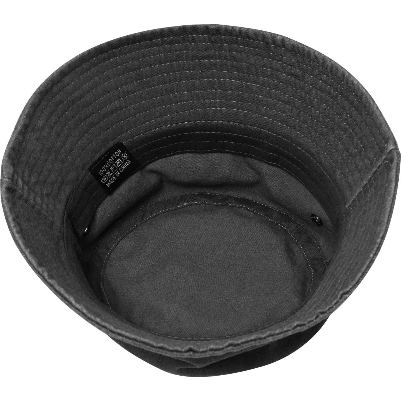 Sombrero de Cubo Unisex KCNSEZA Algodón Lavado Verano