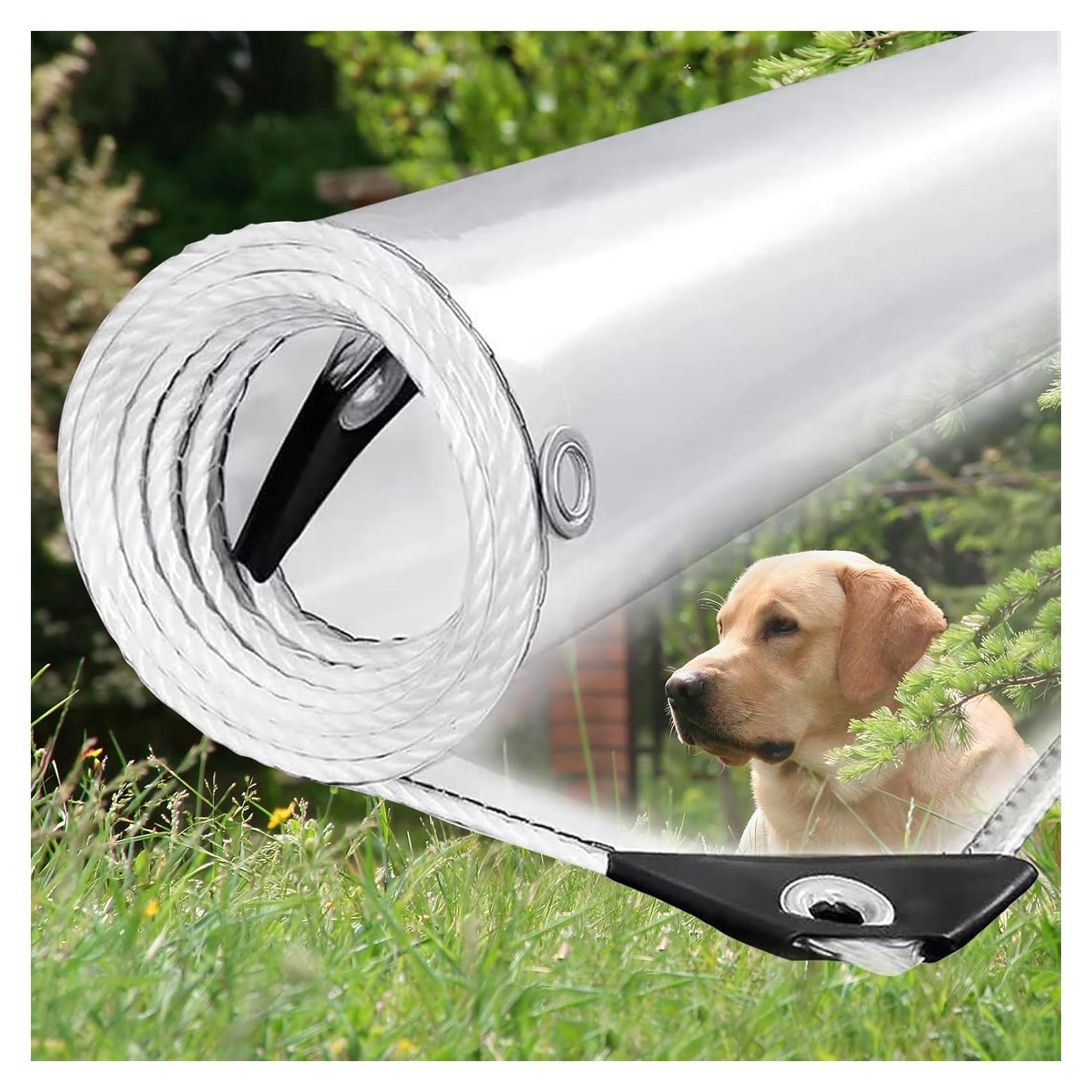 Lona Transparente 0.9x1.8m Sinessy 14Mil Resistente al Agua