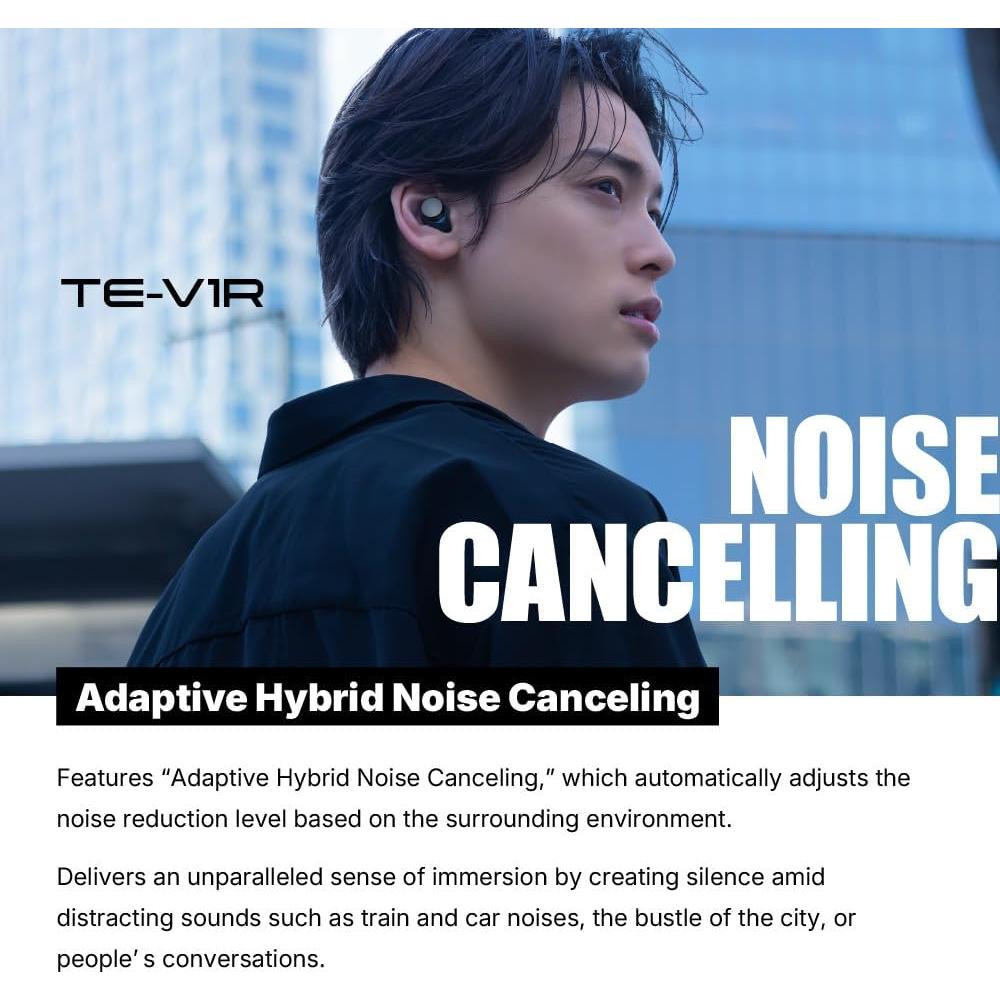 Auriculares Inalámbricos AVIOT TE-V1R con Cancelación de Ruido