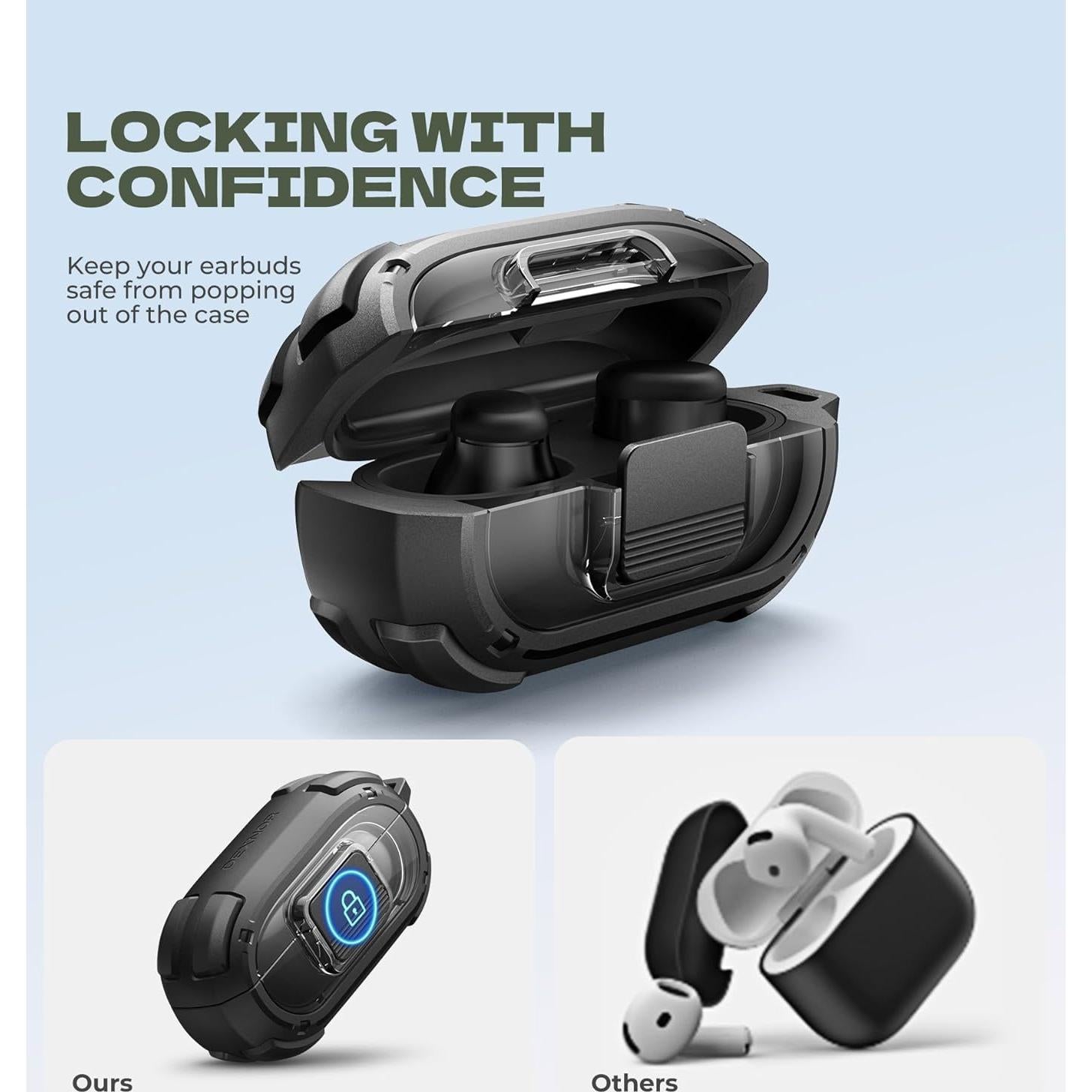 Estuche Protector Dexnor para Beats Solo Buds 2024 Negro