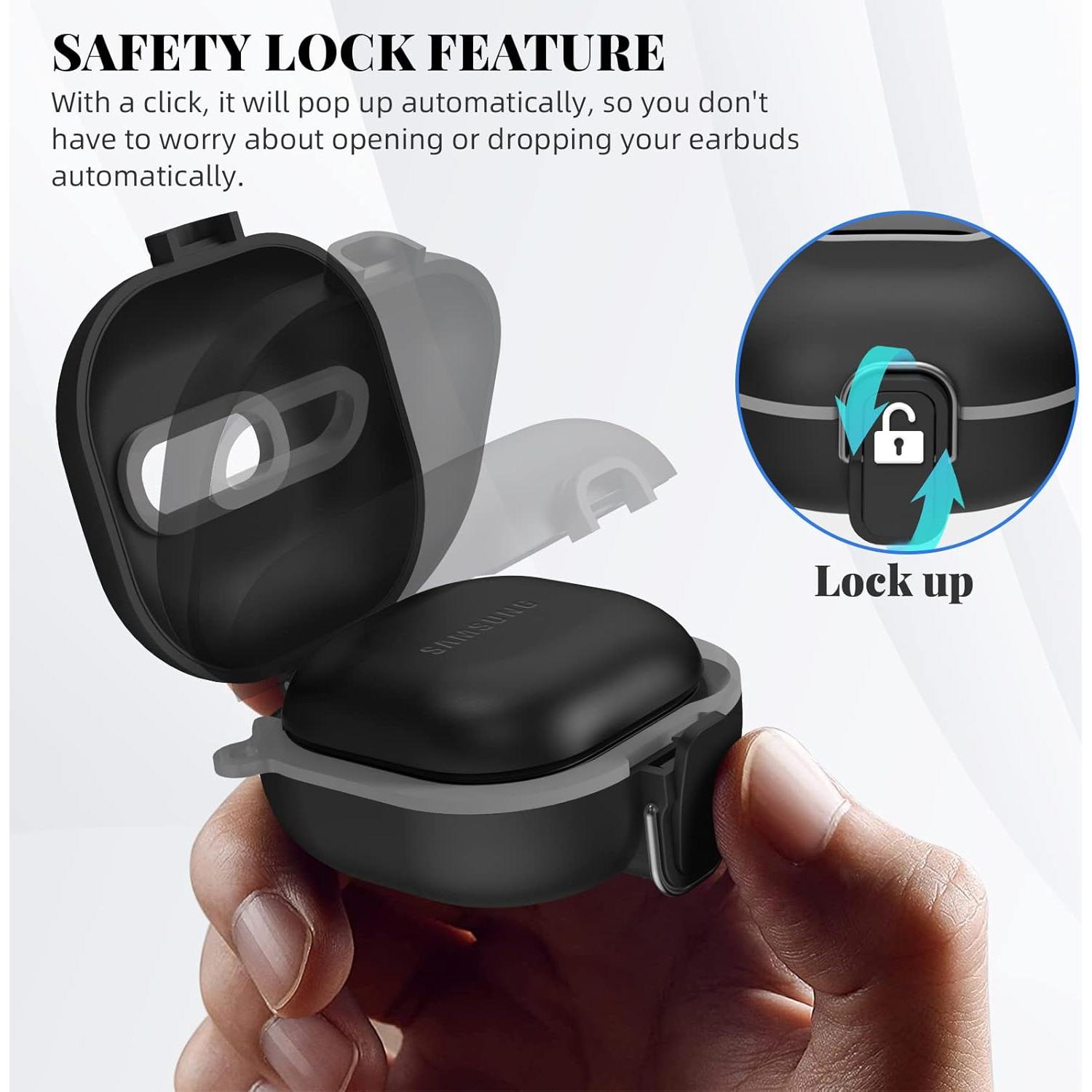 Funda de bloqueo WOFRO para Samsung Galaxy Buds 2 Pro - Negro