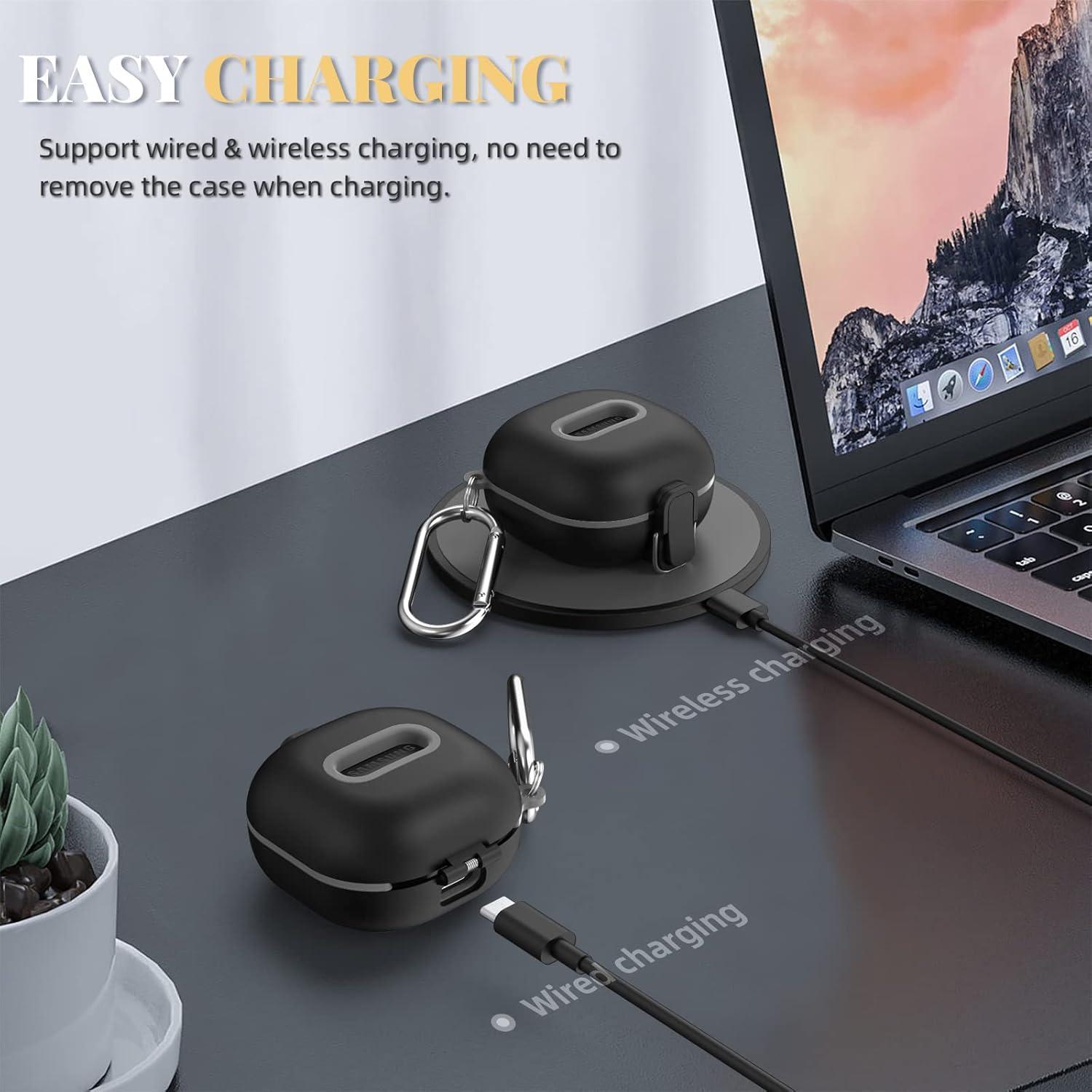 Funda de bloqueo WOFRO para Samsung Galaxy Buds 2 Pro - Negro