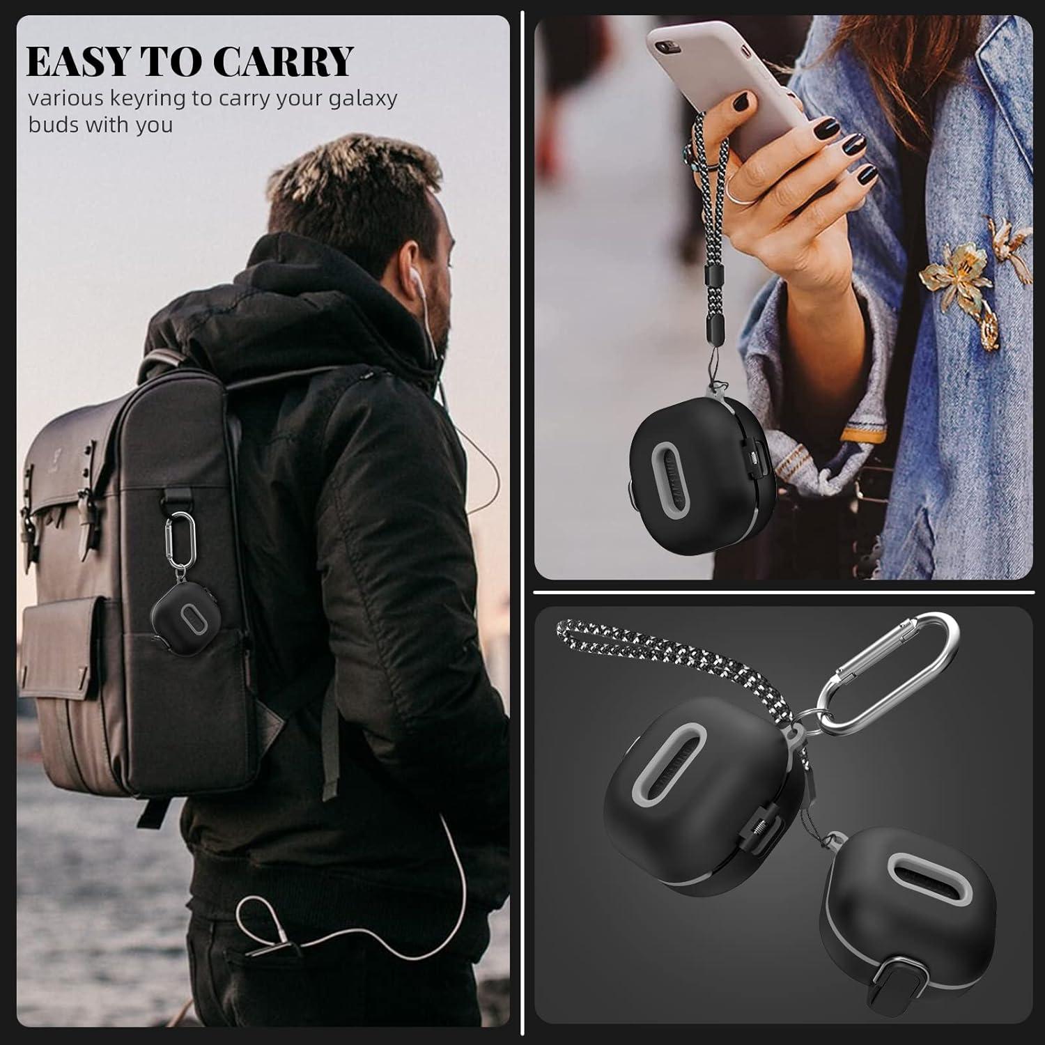 Funda de bloqueo WOFRO para Samsung Galaxy Buds 2 Pro - Negro