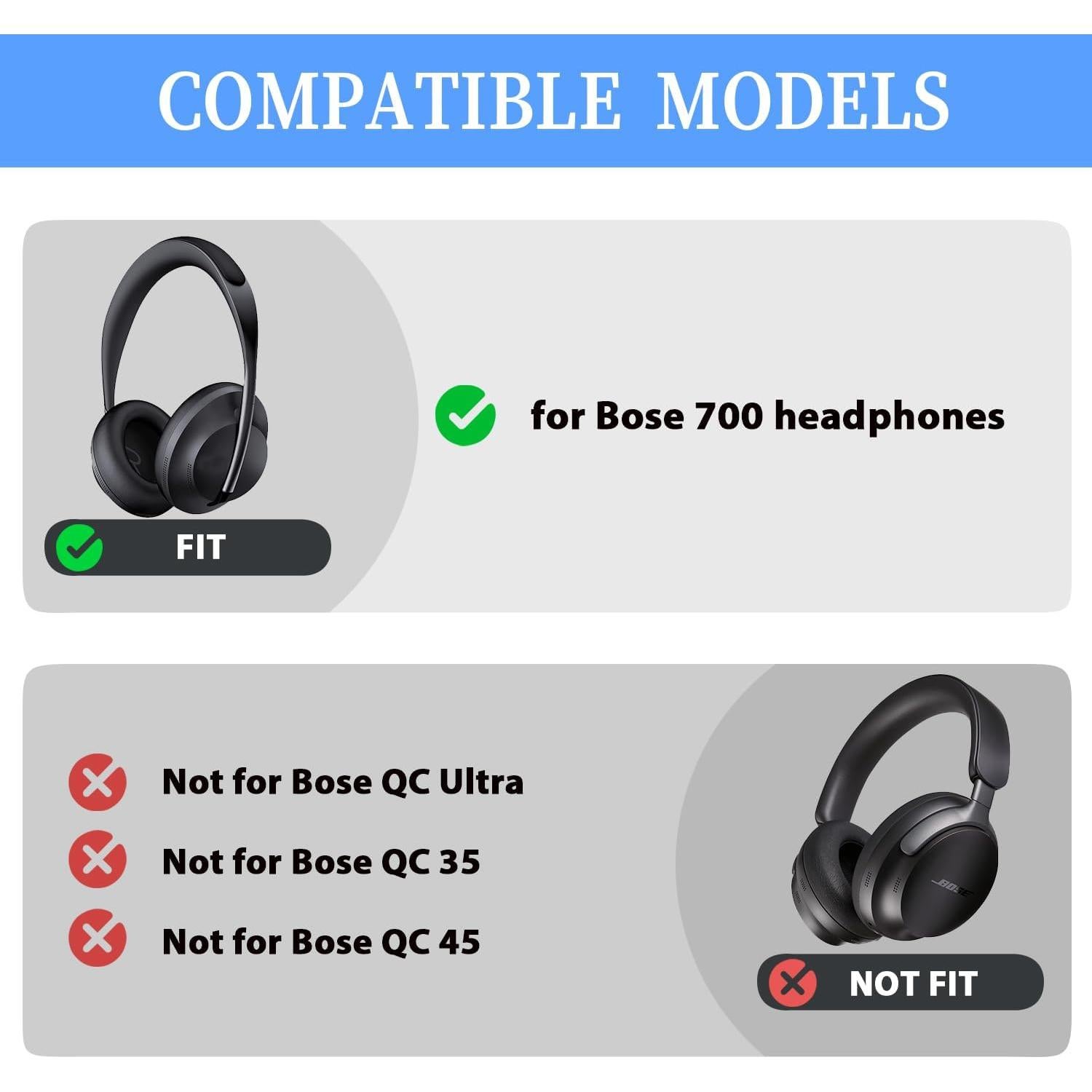 Almohadillas de Reemplazo Adhiper para Auriculares Bose 700 NC700