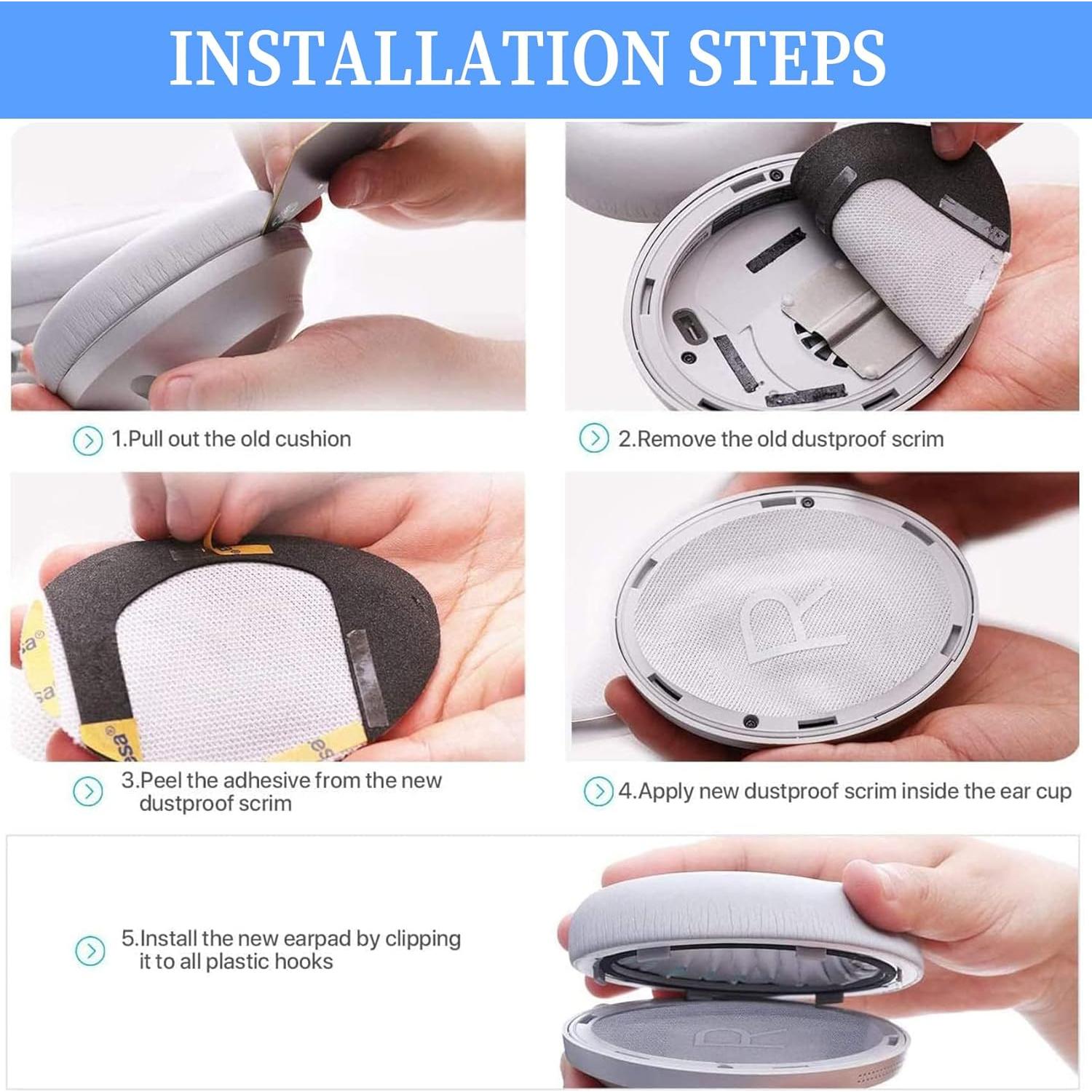 Almohadillas de Reemplazo Adhiper para Auriculares Bose 700 NC700