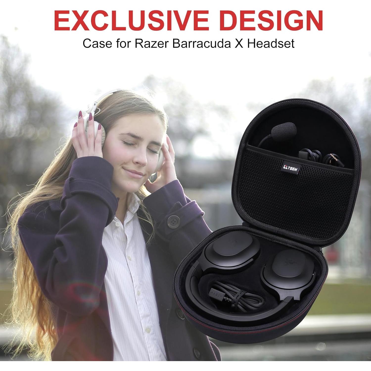 Funda LTGEM para Auriculares Razer Barracuda X 2021/2022 - Negro