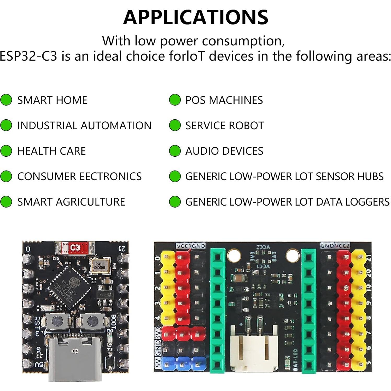 3 Sets Placa de Desarrollo DWEII ESP32-C3 Supermini WiFi Bluetooth