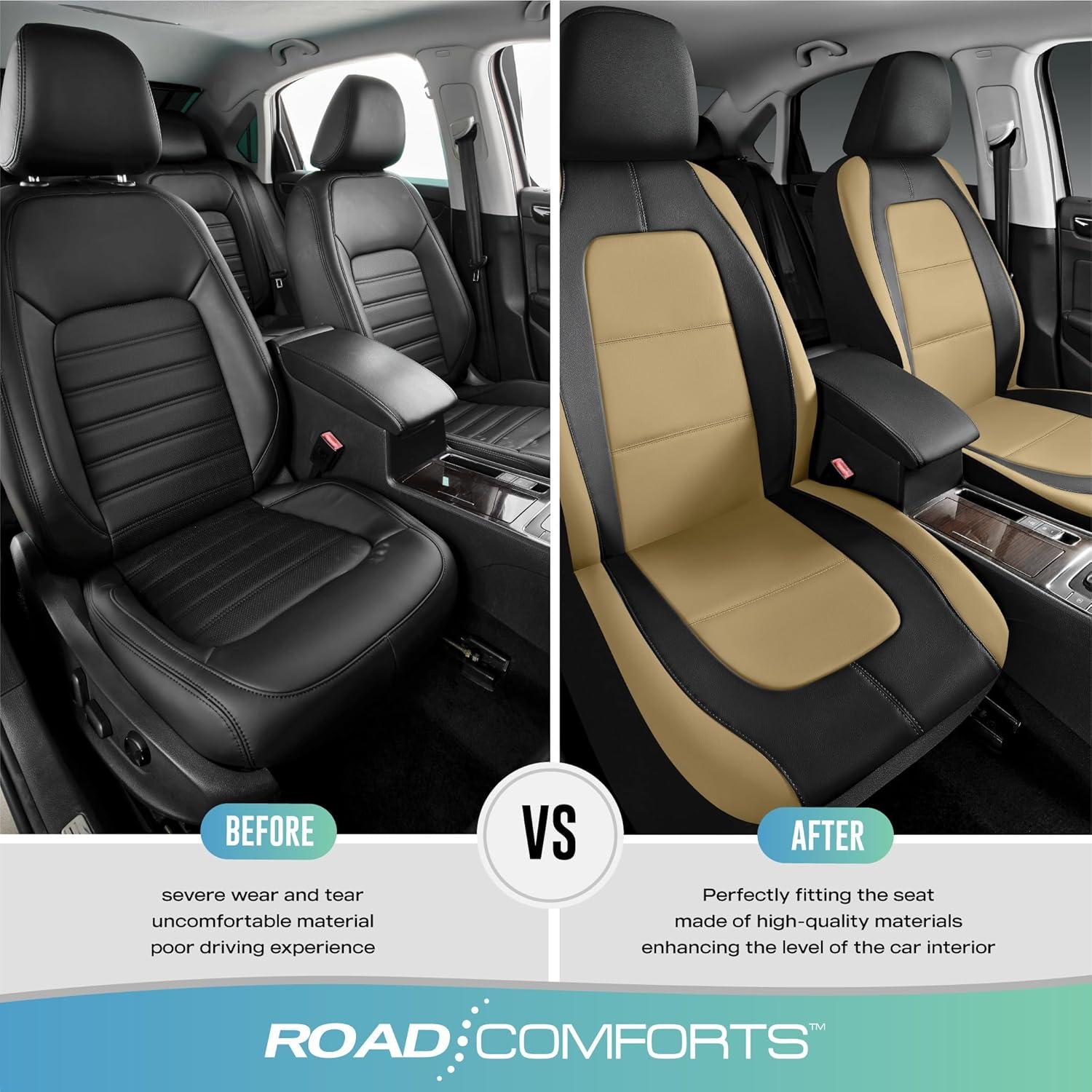 Cubierta de Asiento de Coche Road Comforts Beige Universal