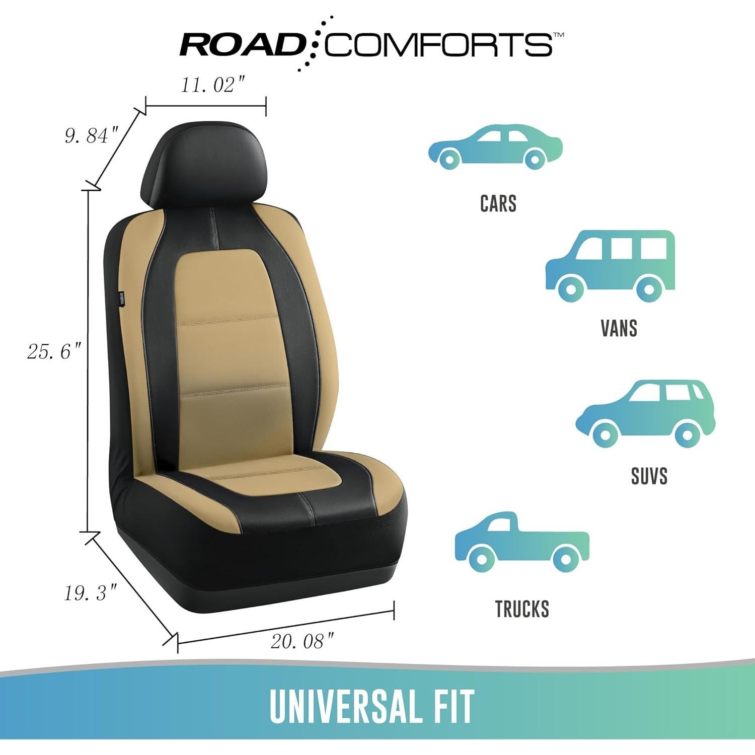 Cubierta de Asiento de Coche Road Comforts Beige Universal