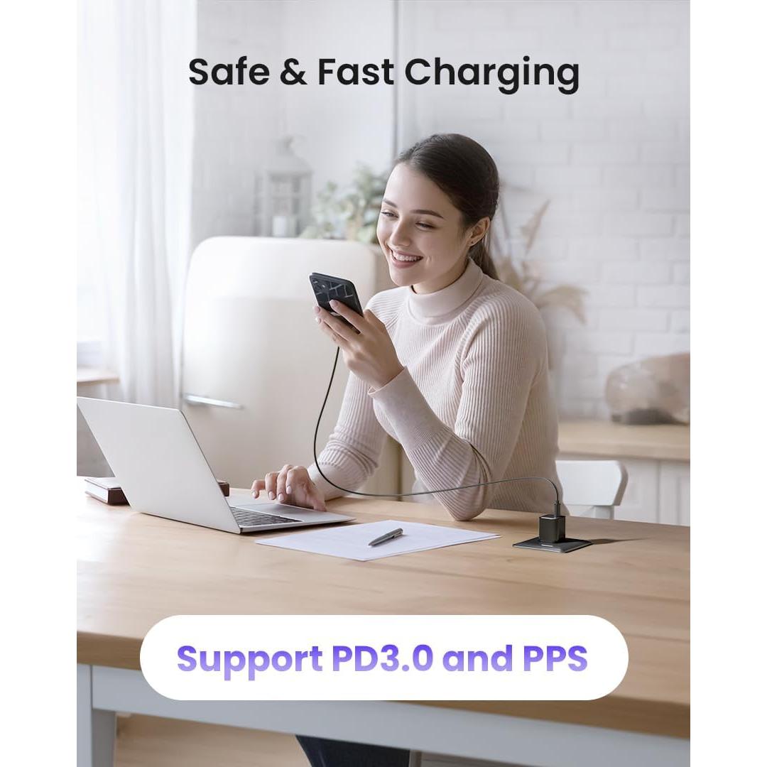 Cargador de pared 30W Wegear USB C GaN III rápido plegable