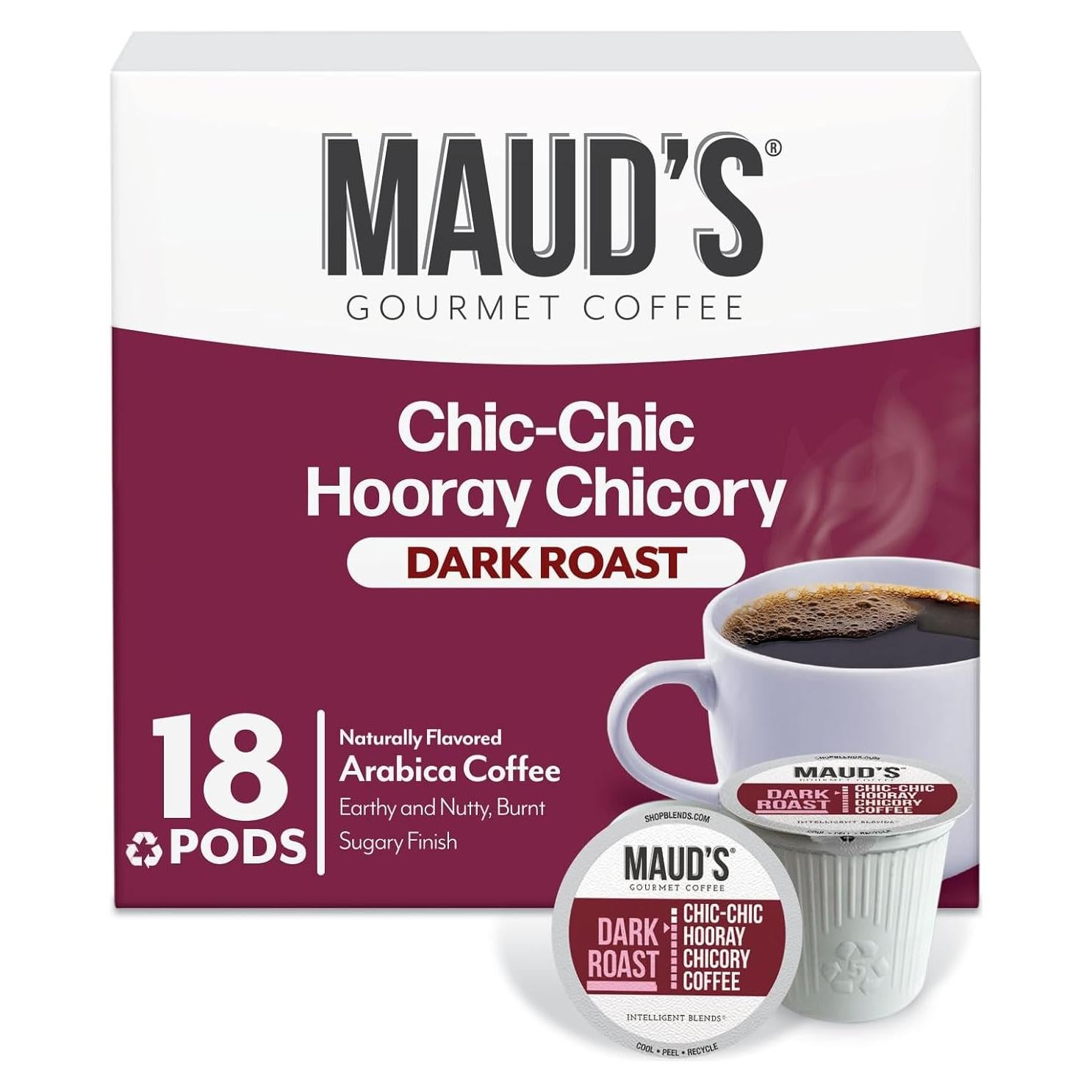 Cápsulas de Café Maud Achicoria Tueste Oscuro 18 Unidades