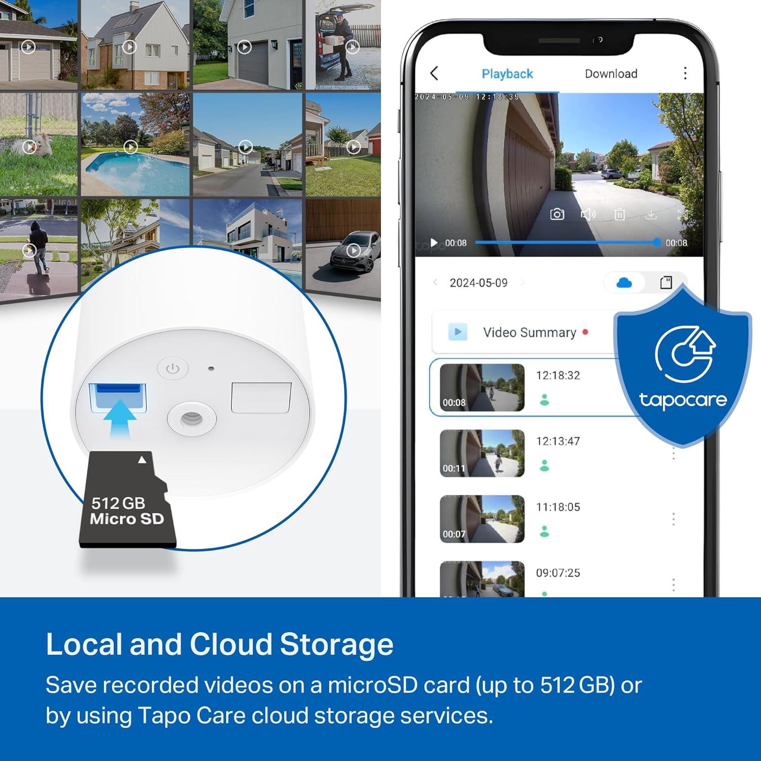 Cámara de Seguridad TP-Link Tapo C402 1080P Batería 180 Días