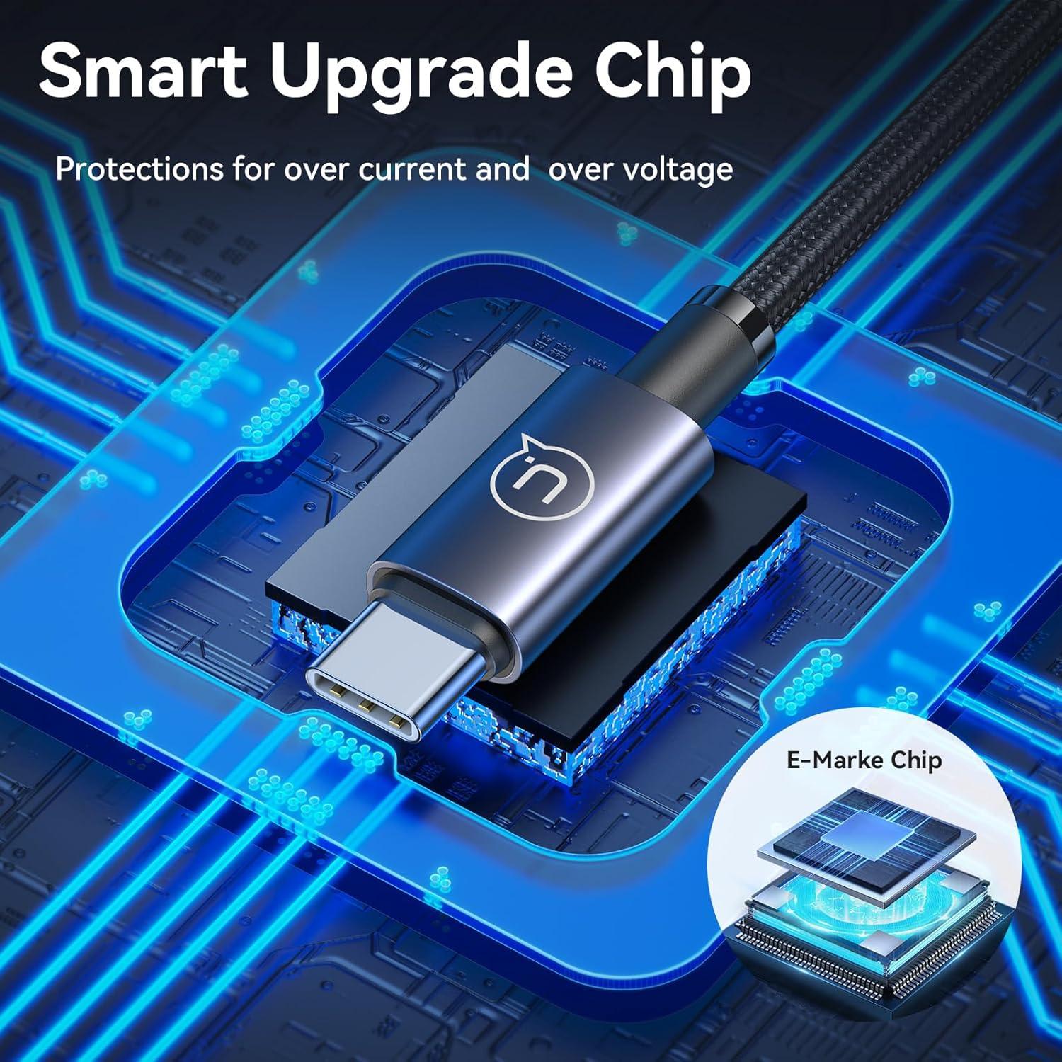 Cable de Carga Múltiple USB-C 2-en-1 USAMS 72W 1.2m