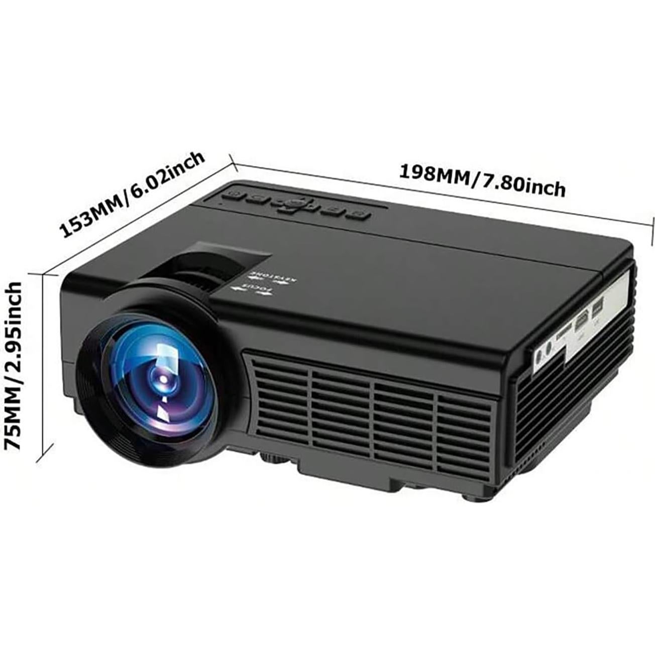 Proyector Mini JPHPL Q5 Full HD 1080P Bluetooth WIFI Negro