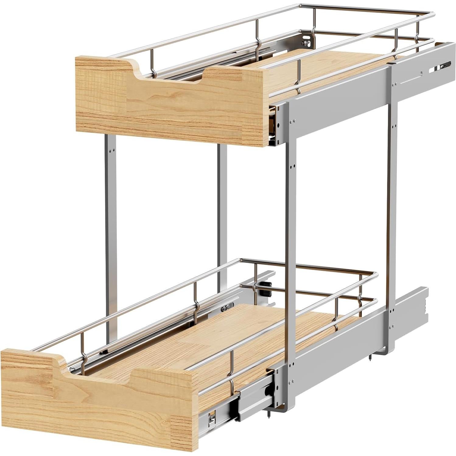 Organizador de Gabinete Extraíble Sikarou 22.86x53.34cm Madera