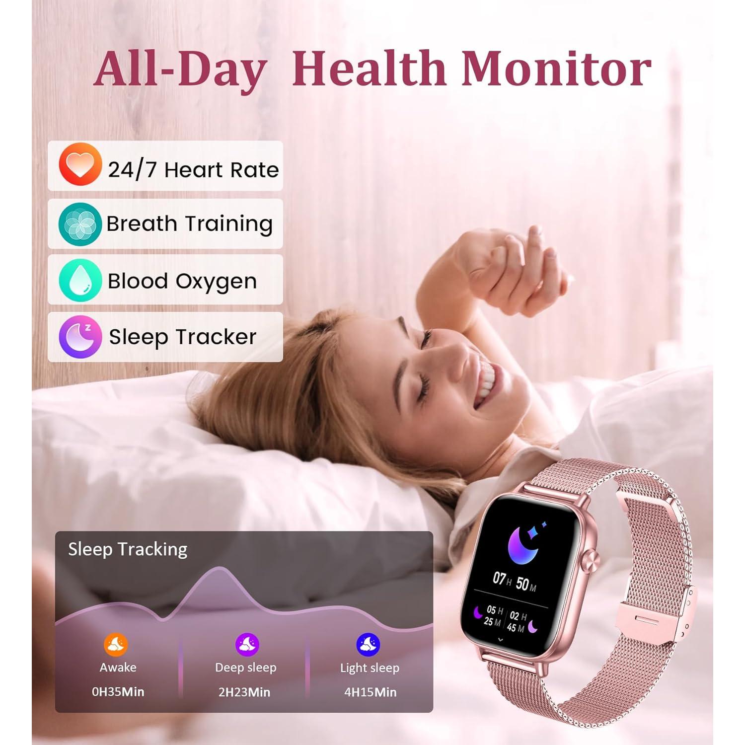 Reloj Inteligente Betatree 1.83" para Mujeres Bluetooth Fitness