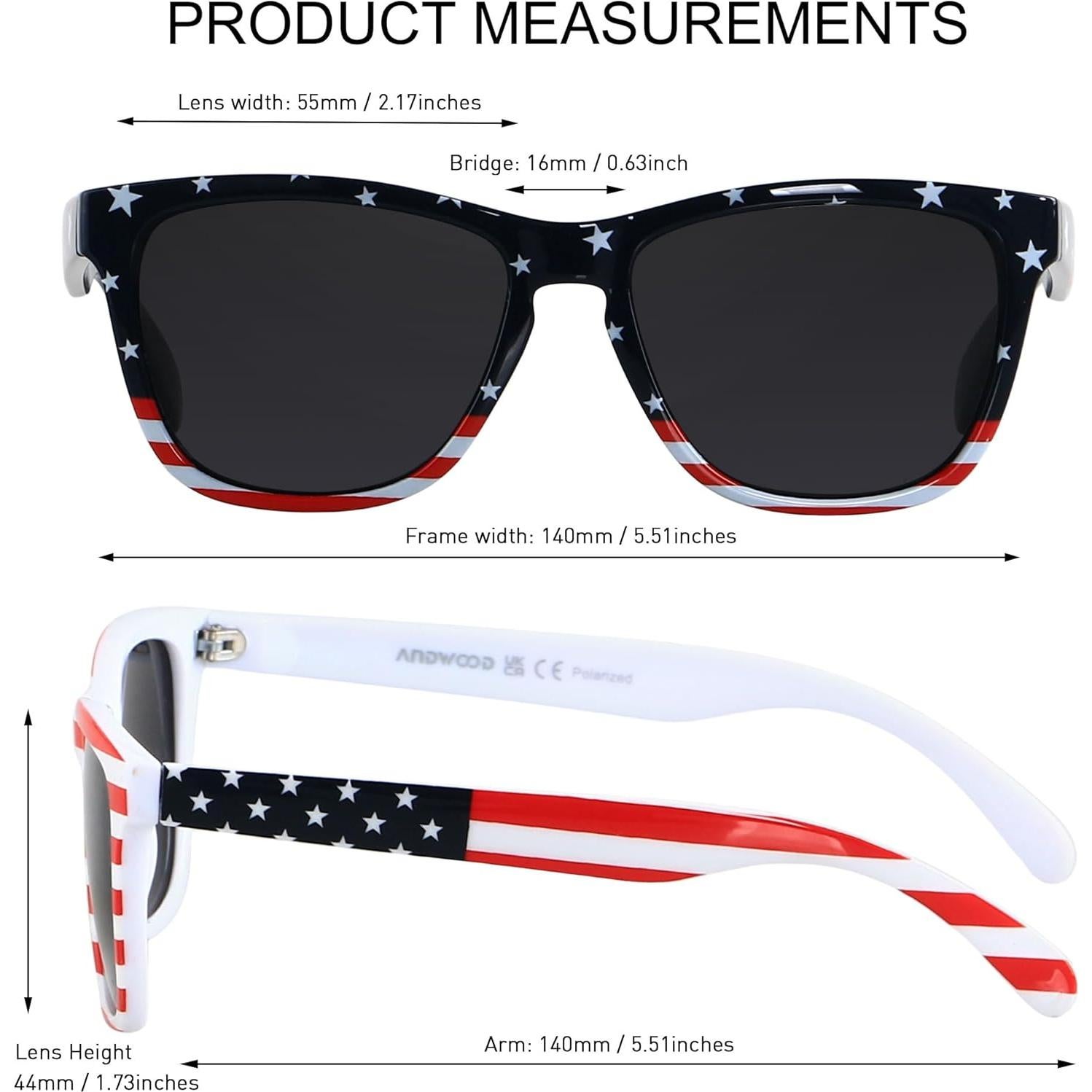 Gafas de sol ANDWOOD polarizadas UV400 para mujeres y hombres