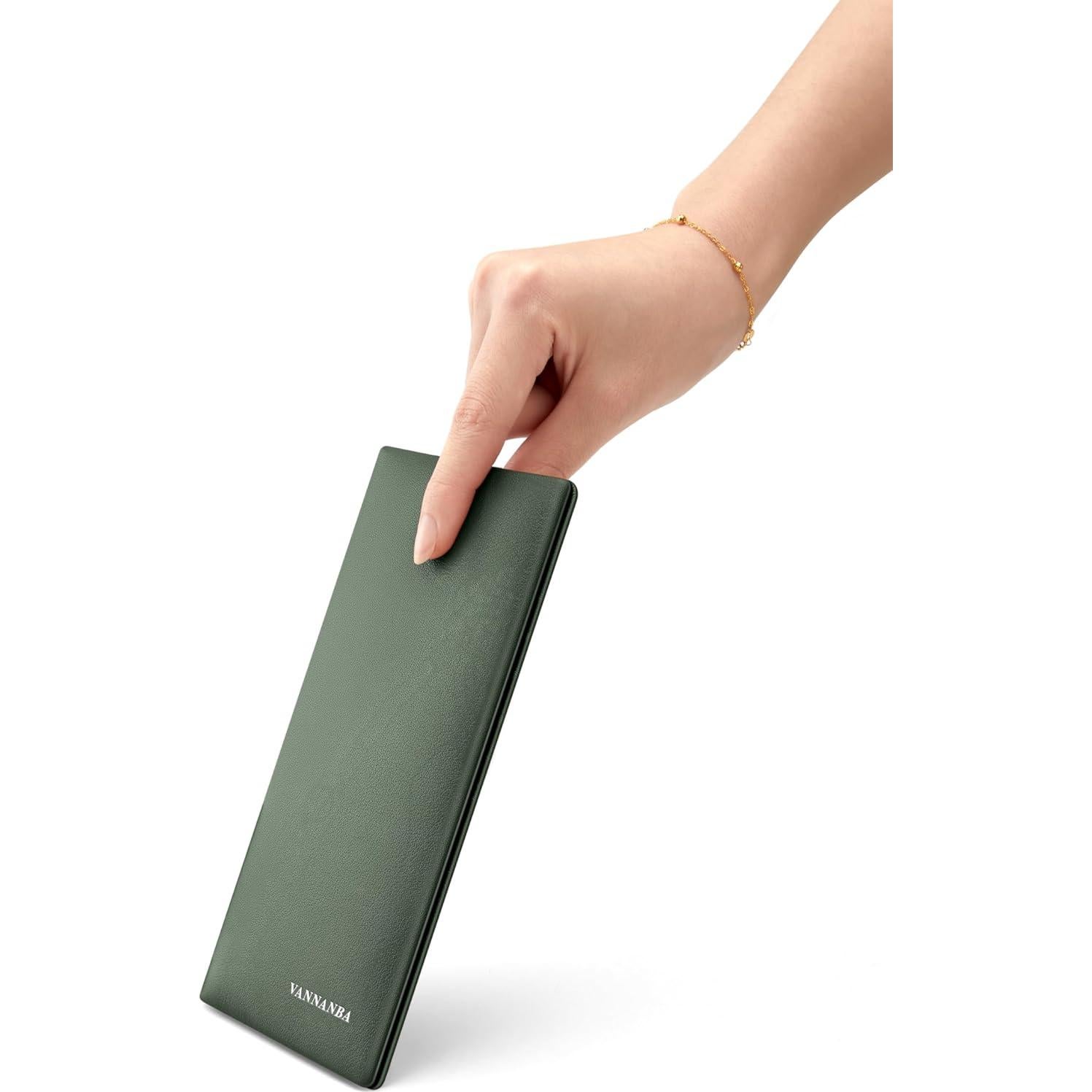 Cartera de Cuero VANNANBA para Hombres con Bloqueo RFID